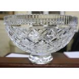 A Waterford Crystal Bowl, 13cm high, 20cm diameter, with box