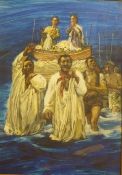 Charles Bannerman "Saintes Maries" Oil On Board, 60 x 43.5cm, framed