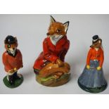 A Royal Stafford Limited Edition Porcelain Figure of a Hunting Fox, no 1482 of 2500, 20cm high, with