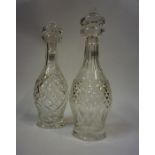 Two Waterford Crystal Decanters with Stoppers, in the Donegal and Coleen designs, 34cm high, (2)