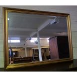 A Large Modern Gilt Framed Wall Mirror, 94 x 123cm