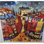 Rob Hain (Contemporary) "Edinburgh Nights" Limited Edition Lithographic Print, no 43 of 195,