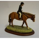 A Border Fine Arts Figure Group "A Hard Day" , From the Hay Days range, 17cm high