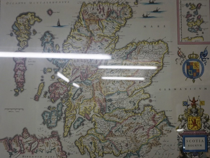 After Johan Blaeu "Scotland & Renfrewshire" Two Print Maps, Printed By John Bartholomew & Son, - Image 3 of 4