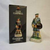 The Clan Campbell Clansman Figurine, containing Clan Campbell De Luxe Blended Scotch Whisky, 43%