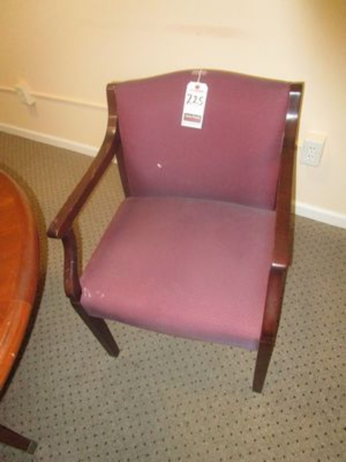 UPH & WOOD ARM CHAIRS