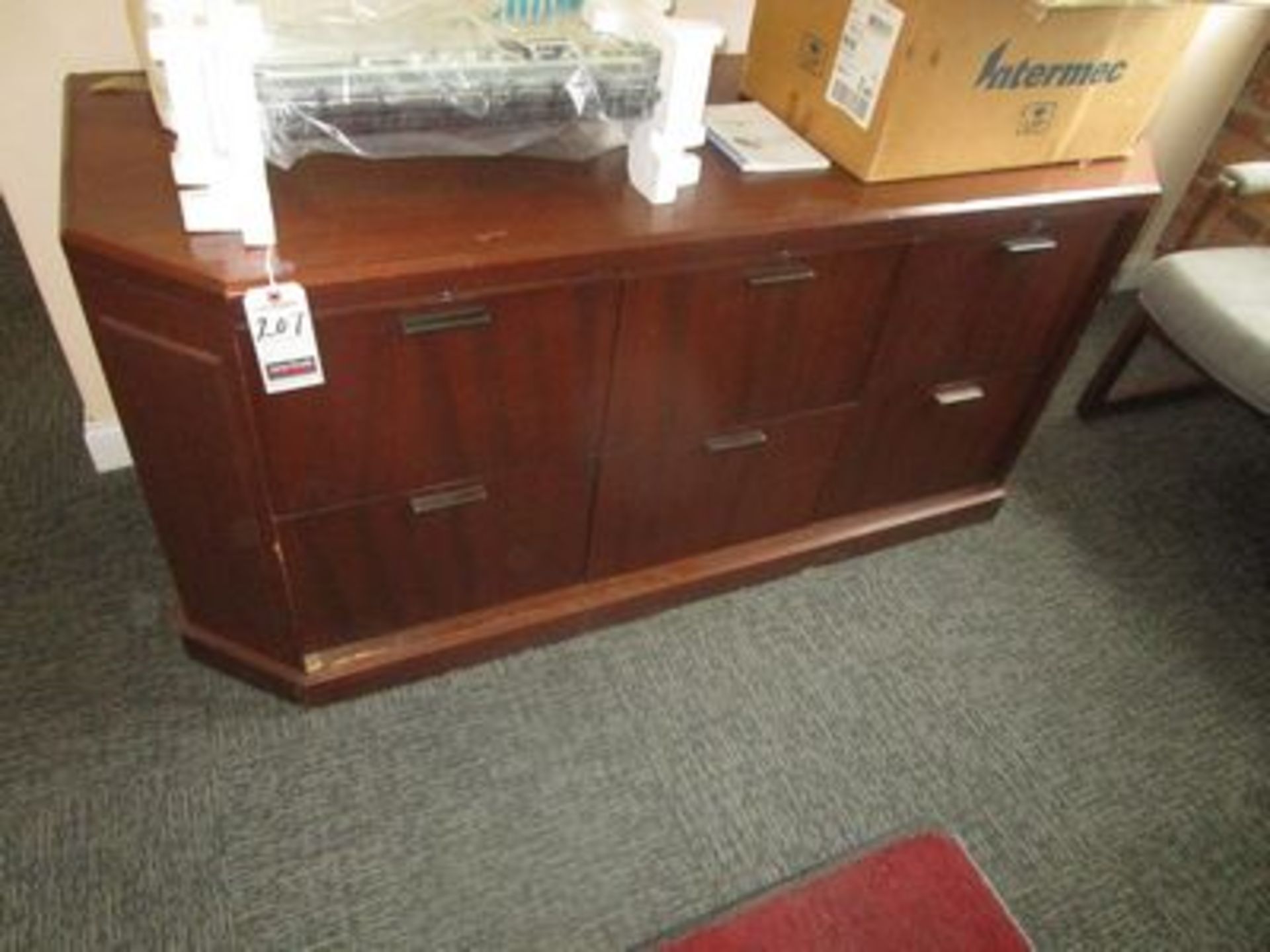 5' 6D WOOD CREDENZA