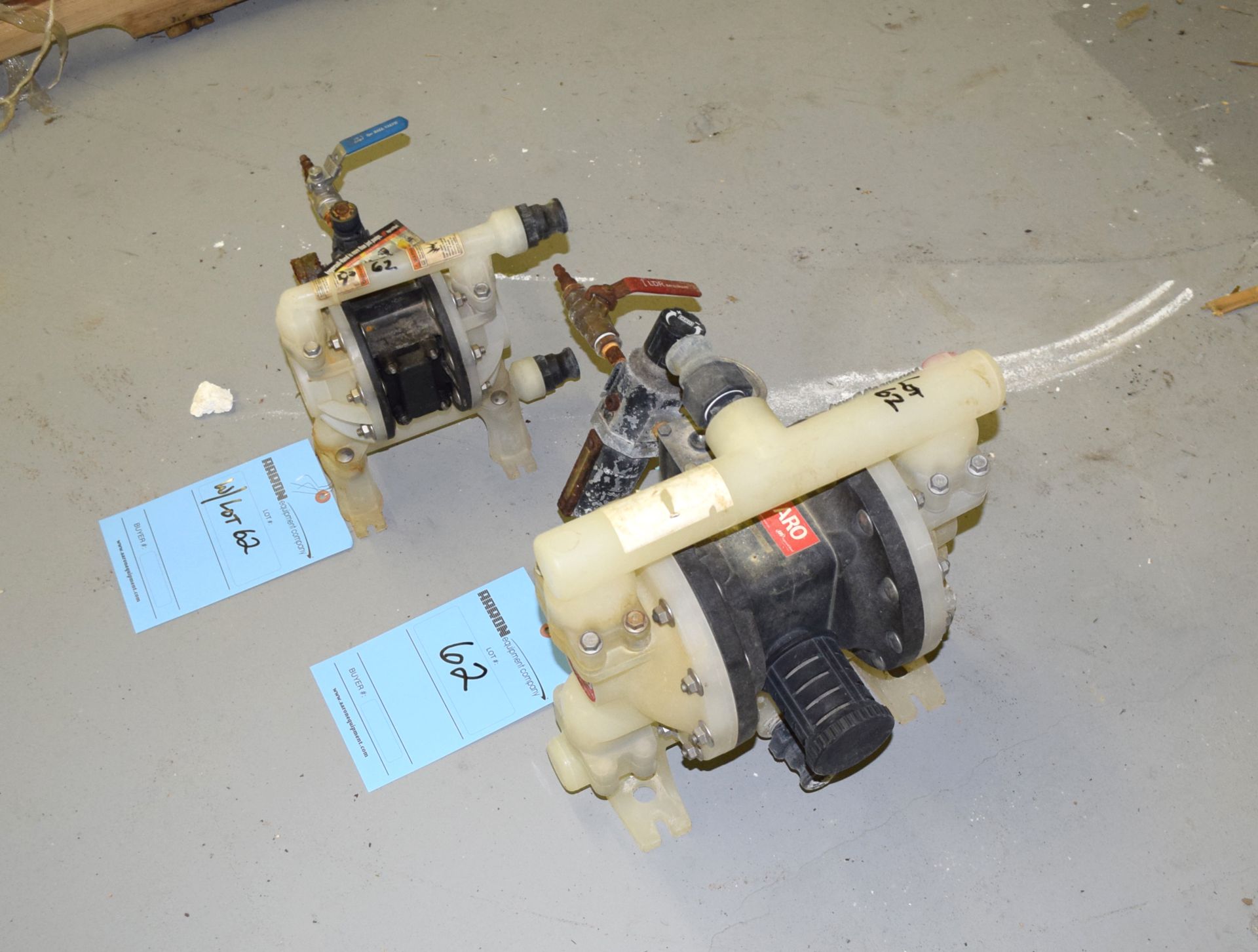 Lot of (2) ARO Polypropylene Air Operated Diaphragm Pumps. - Image 6 of 6