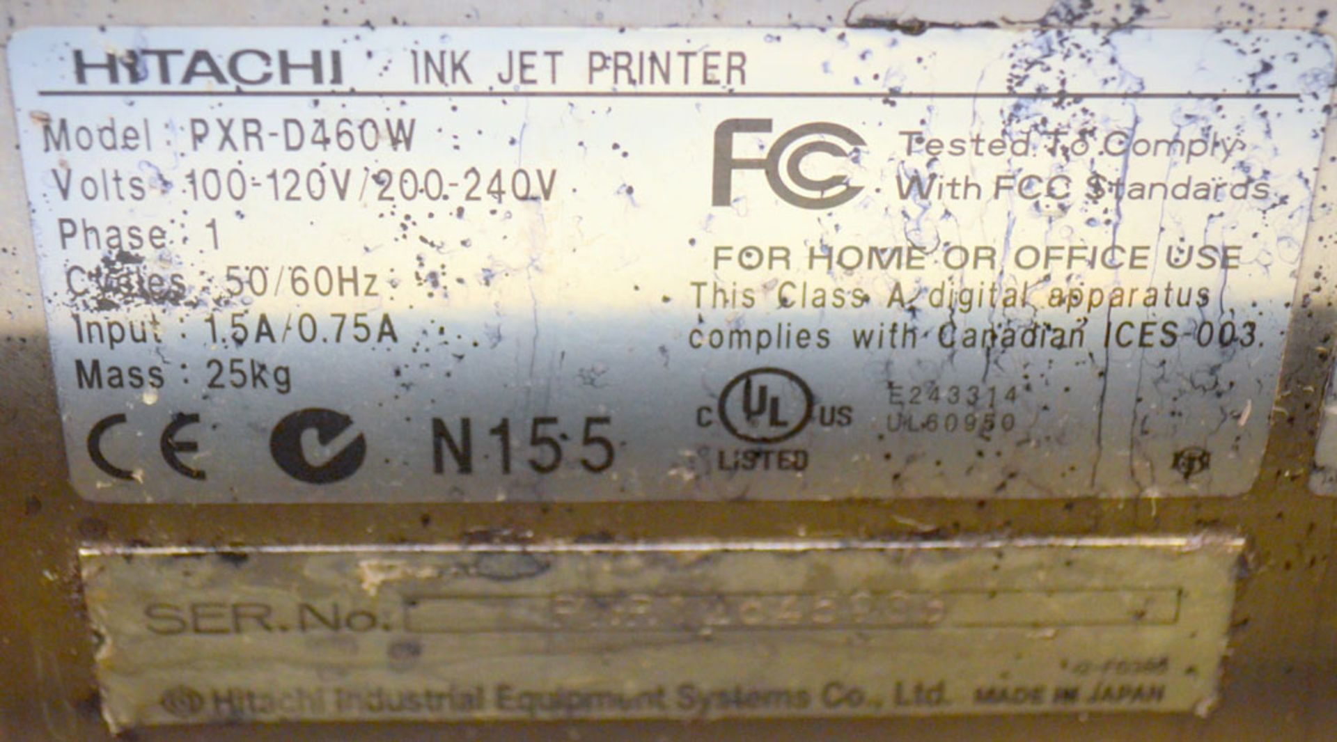 Hitachi Ink Jet Coder - Image 7 of 7