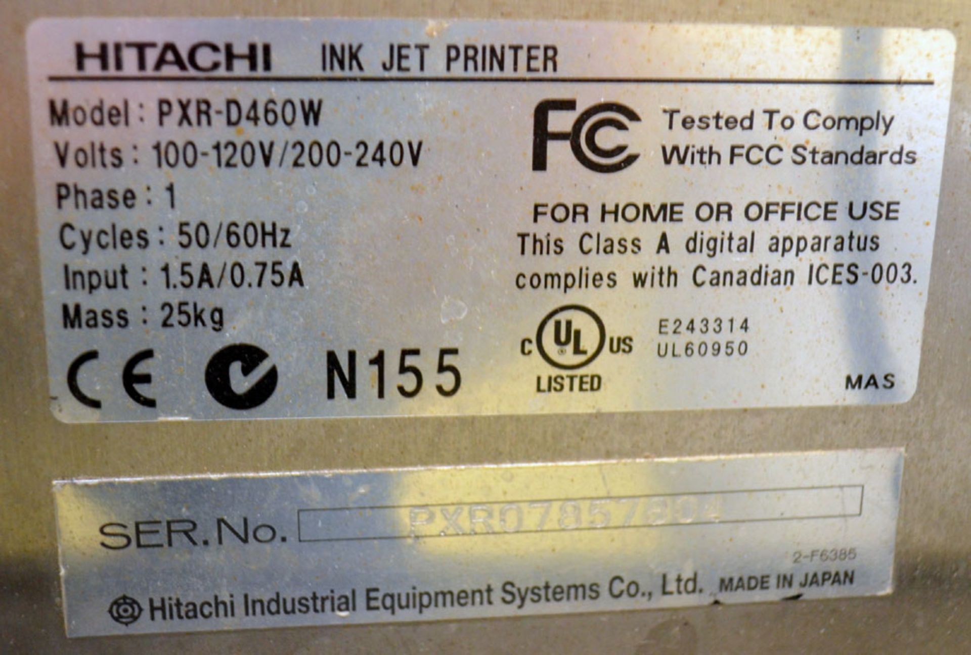 Hitachi Ink Jet Coder - Image 8 of 8