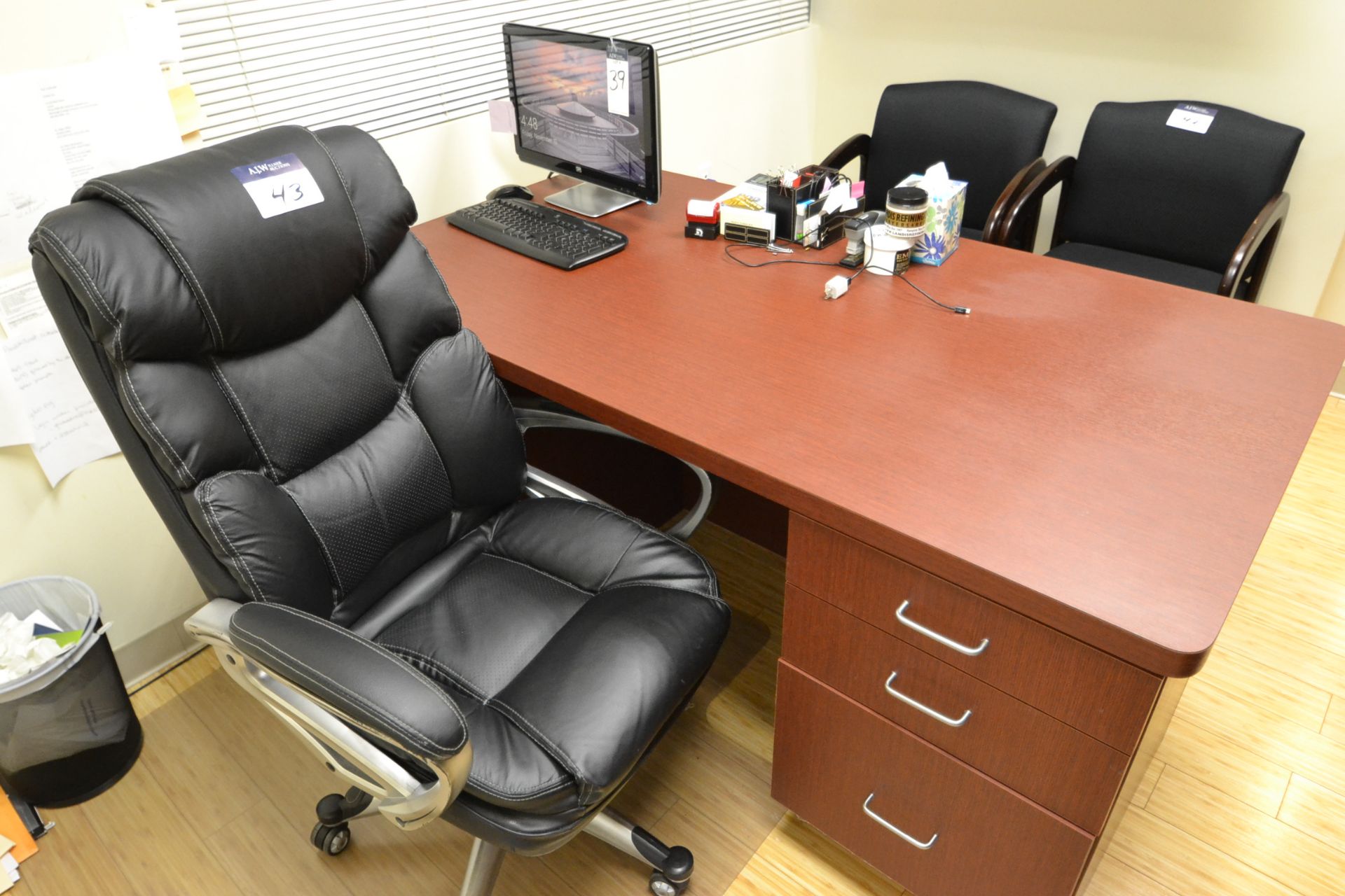 Metal Upholstered Swivel Arm Chair & 2 Upholstered Arm Chairs