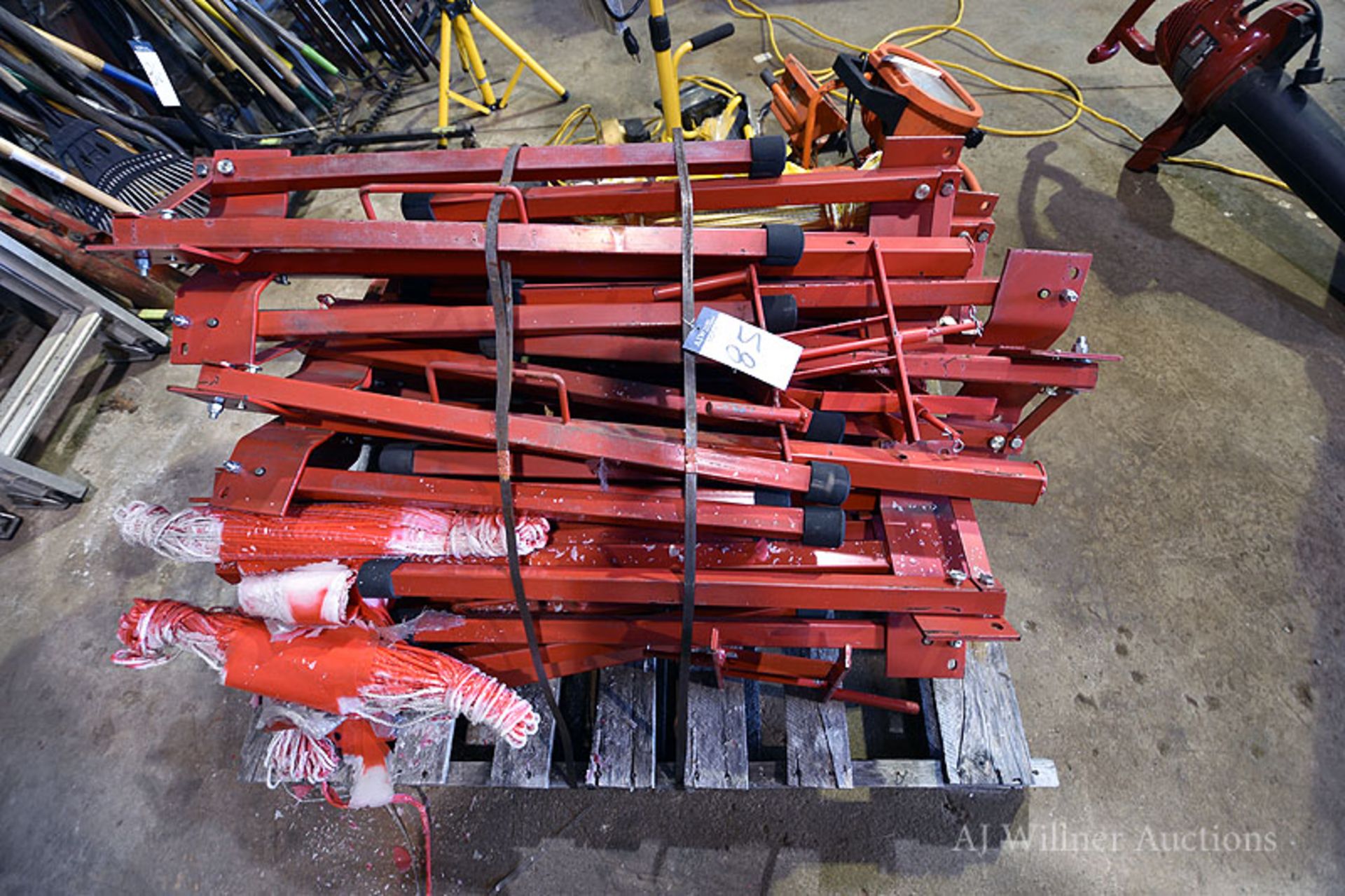 Pallet of Speed Stand Warning Line Systems