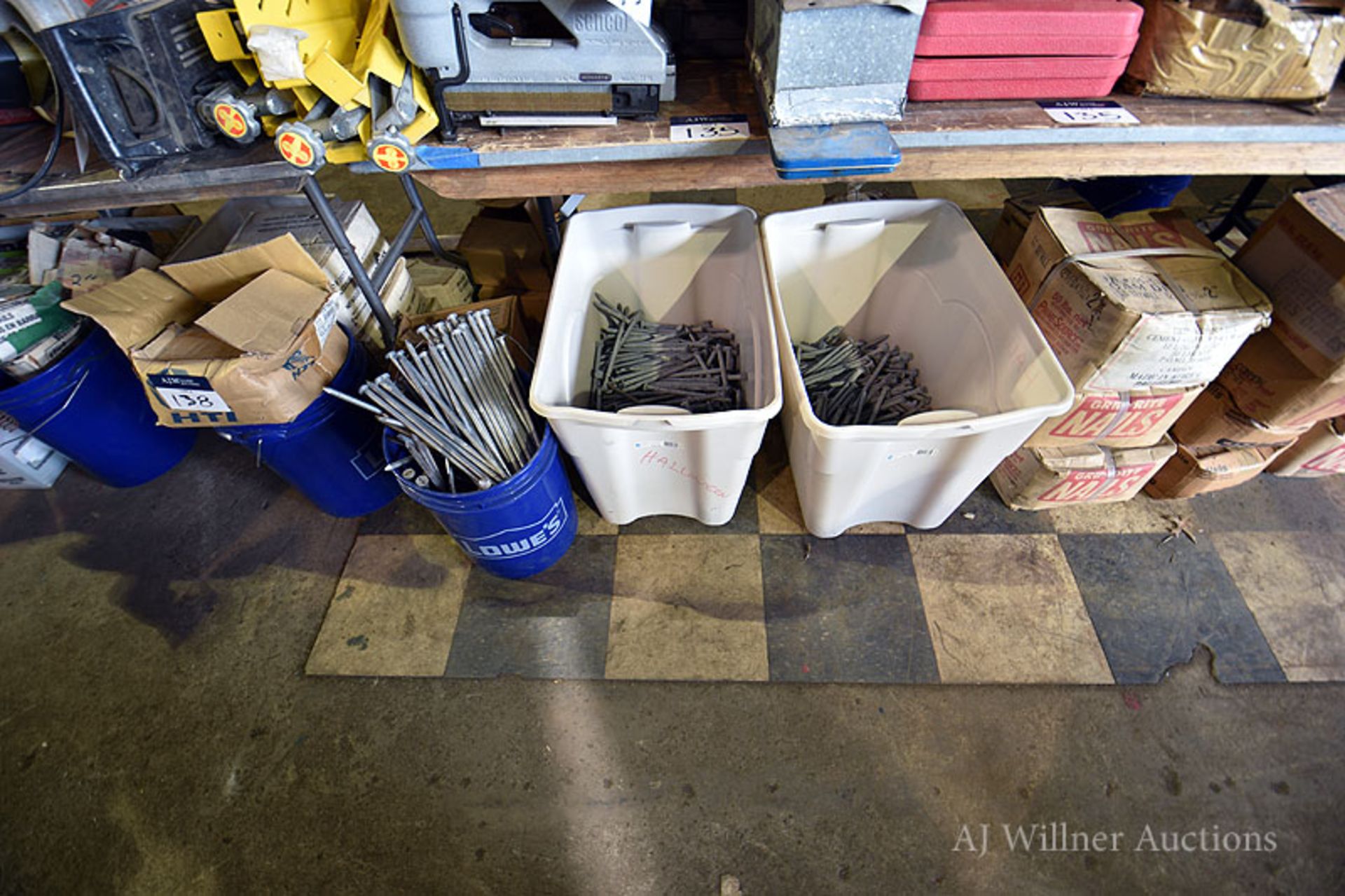 Ass't Fasteners: Long Screws & Nails (Under 4 Tables) - Image 2 of 3