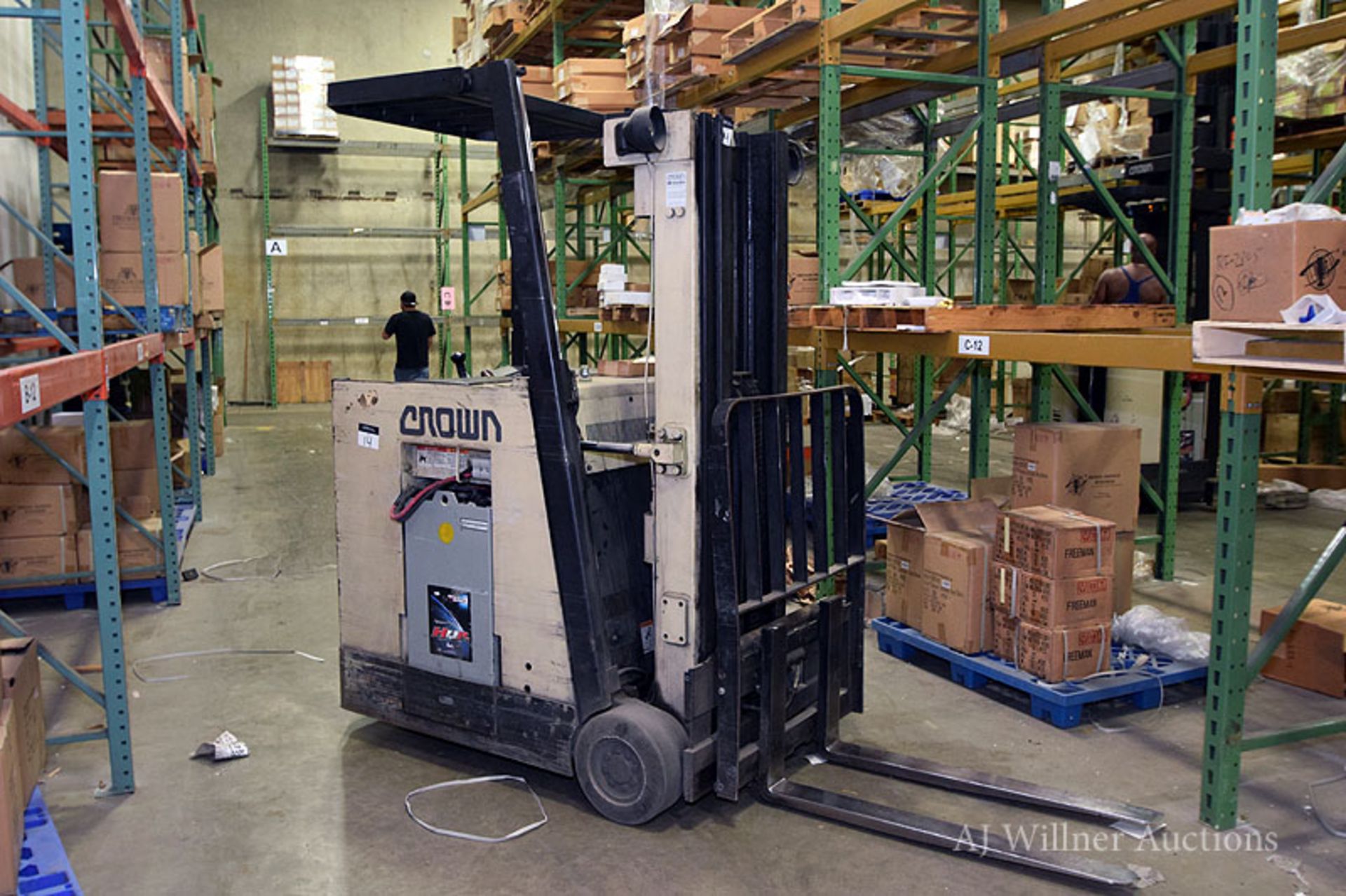 Crown Model 30RCTT-S Electric Stand-Up Forklift Truck s/n 1A154052 Hours not visible