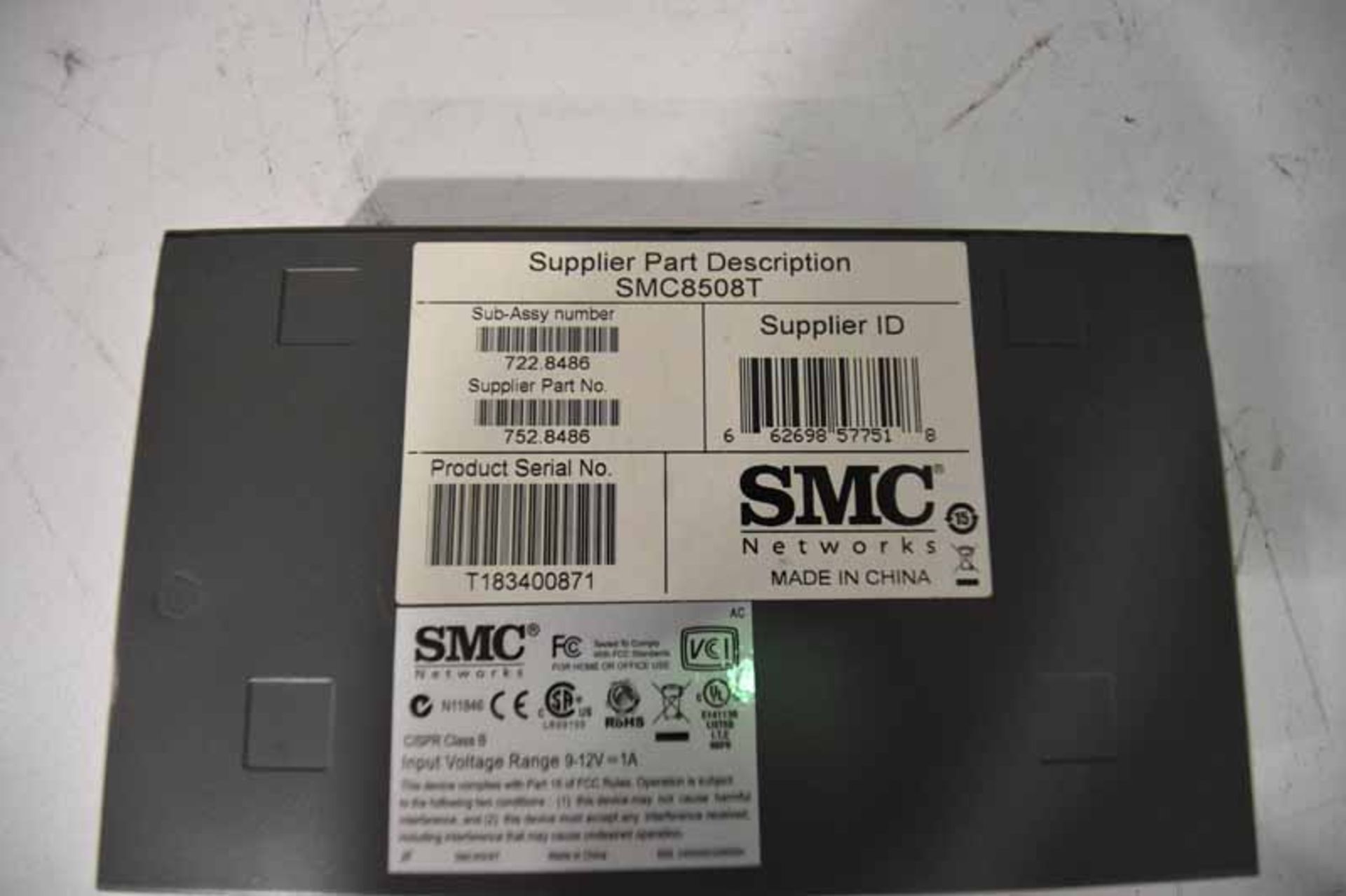 1 - SMC Networks EZ Switch 8-port Model SMC8508T - Image 2 of 2