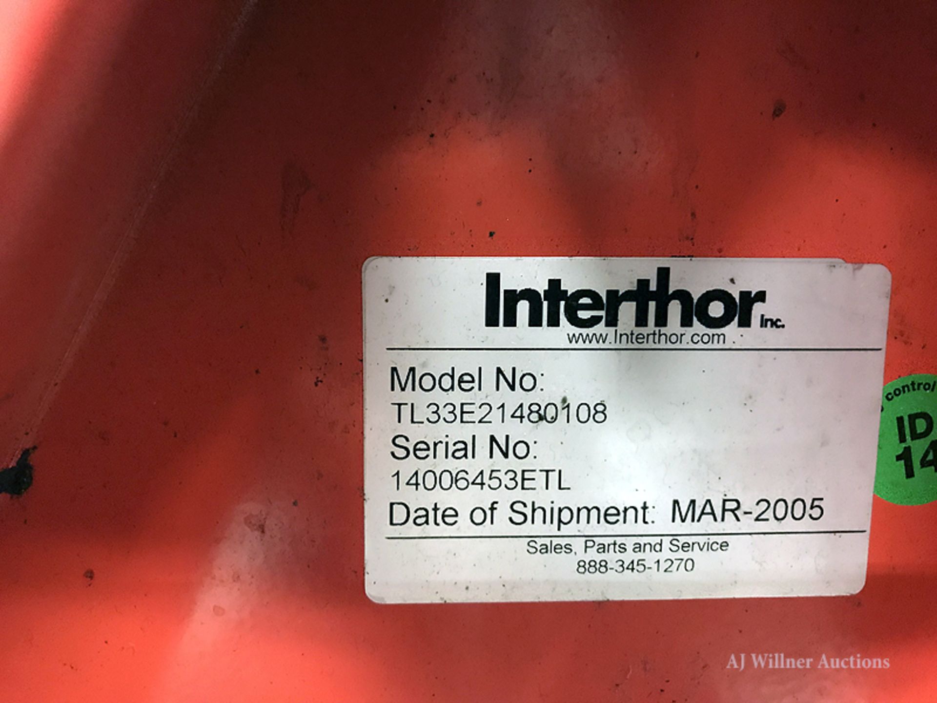 Interthor Thorklift 12 Volt Pallet Jack - Image 3 of 4