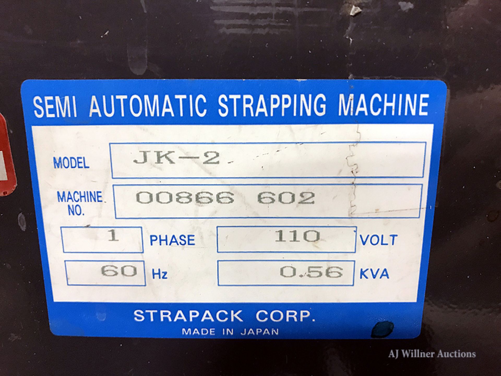 Stra-Pack JK-2 Nylon Strapping Machine - Image 2 of 2