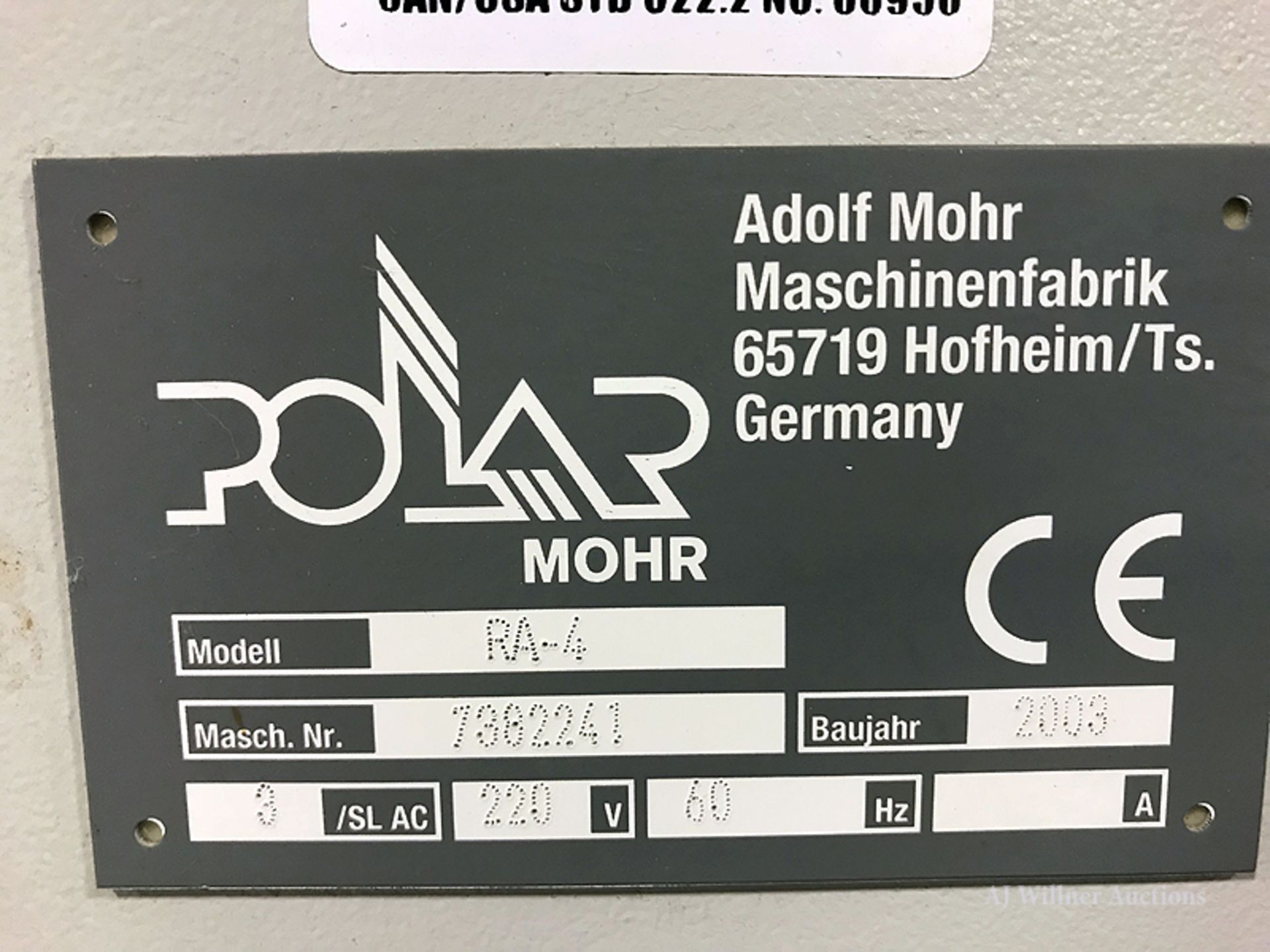 Polar Mohr Model RA4 Jogger w/ Heidelberg Scale - Image 3 of 5