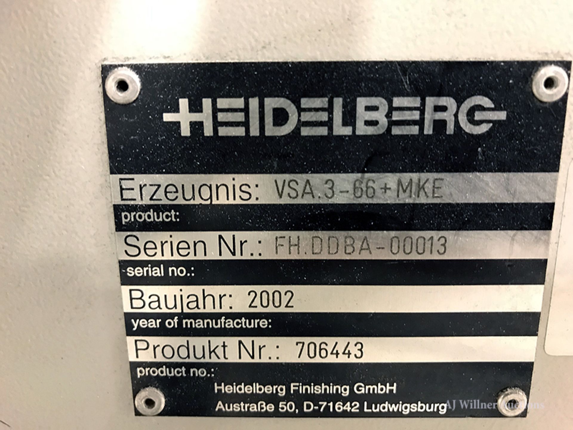 Heidelberg VSA.3-66+MKE Crusher/Stacker - Image 3 of 3