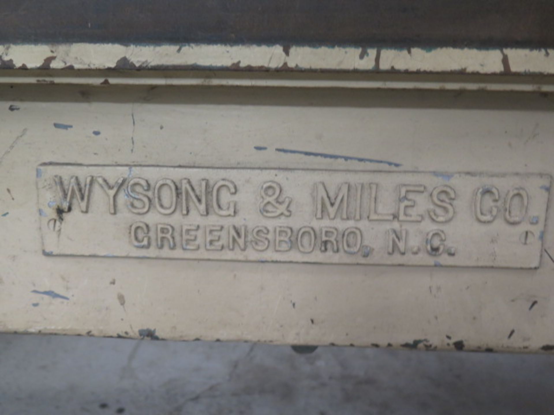 Wysong 10GA x 10’ Power Shear w/ Dial Back Gage, 80” Squaring Arm 25” Front Material Supports - Image 6 of 6