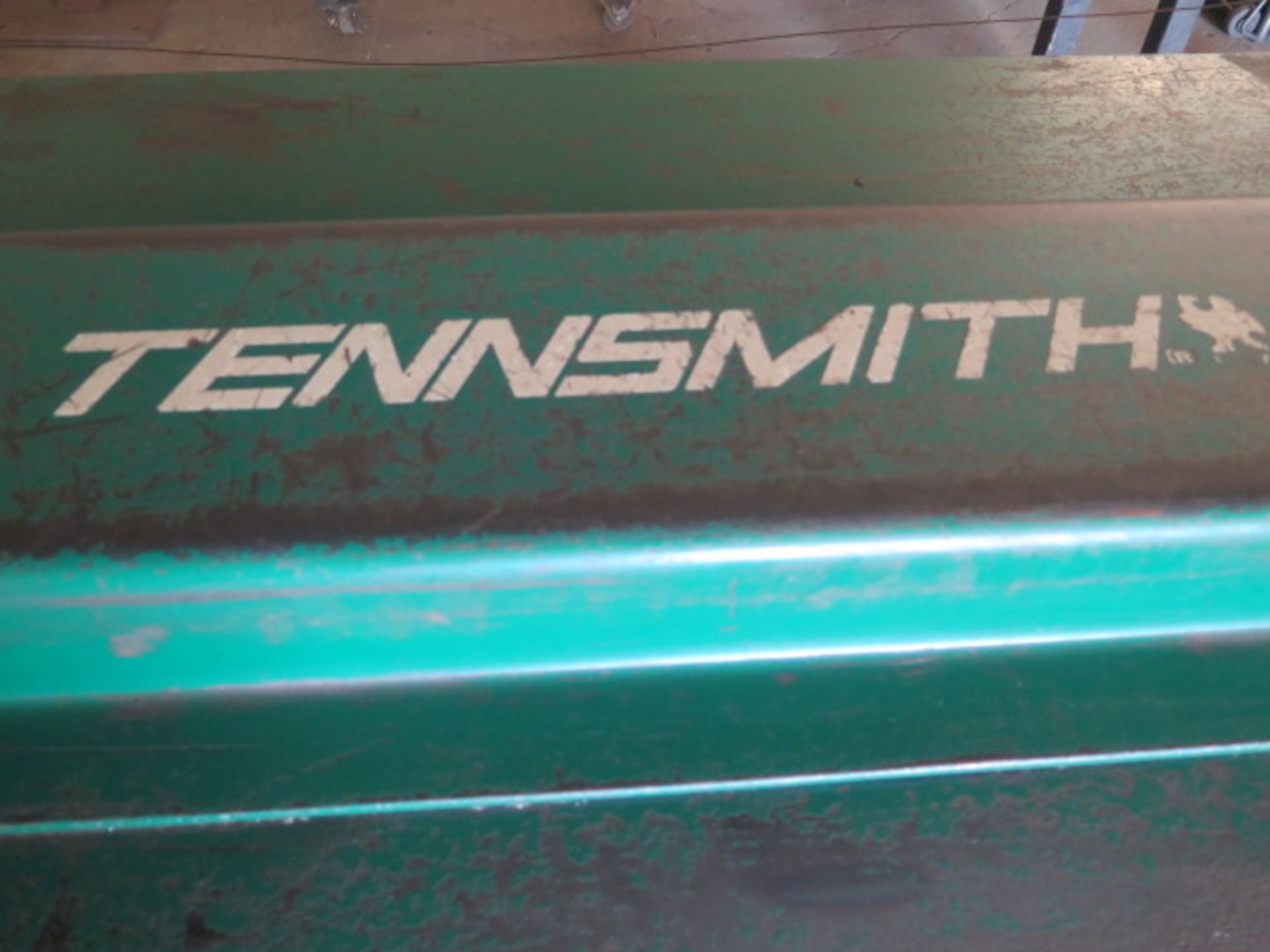 Tennsmith 16GA x 48” Power Roll s/n 10306 w/ 3” Rolls, Roller Stand - Image 4 of 6