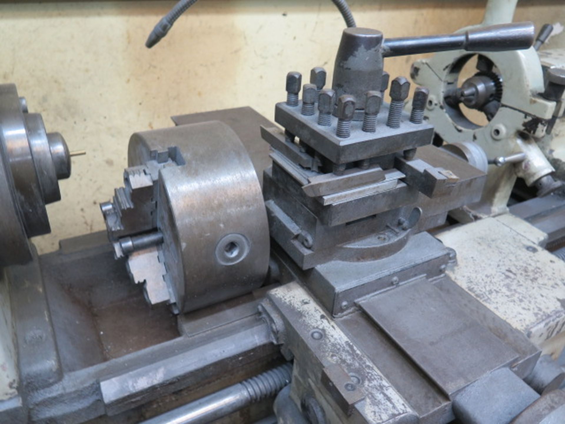 Cadillac mdl. 1422 14” x 22” Geared Head Gap Bed Lathe s/n 510665 w/ 83-1800 RPM, Inch Threading, - Image 7 of 12