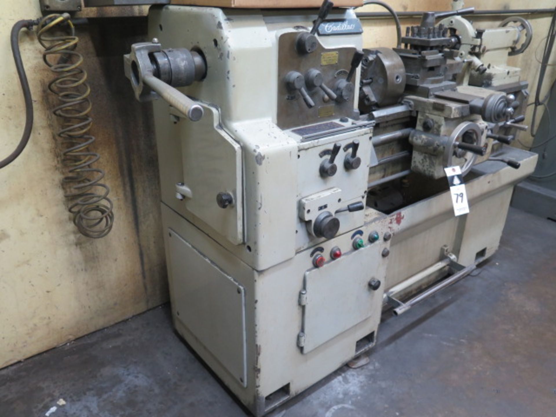 Cadillac mdl. 1422 14” x 22” Geared Head Gap Bed Lathe s/n 510665 w/ 83-1800 RPM, Inch Threading, - Image 3 of 12