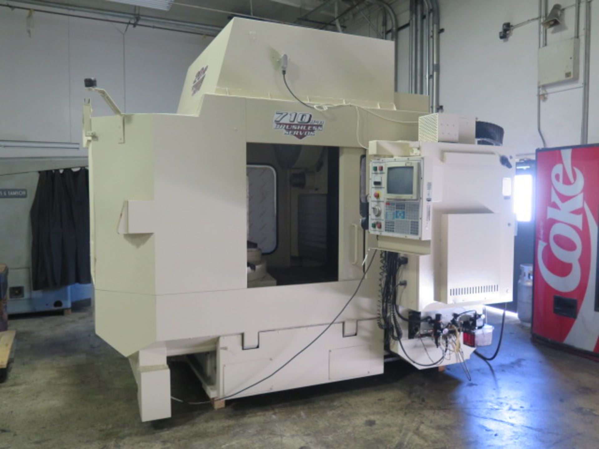 1998 Haas HS-1 4-Axis 2-Pallet CNC Horizontal Machining Center s/n 50488 w/ Haas Controls, 24- - Image 2 of 16