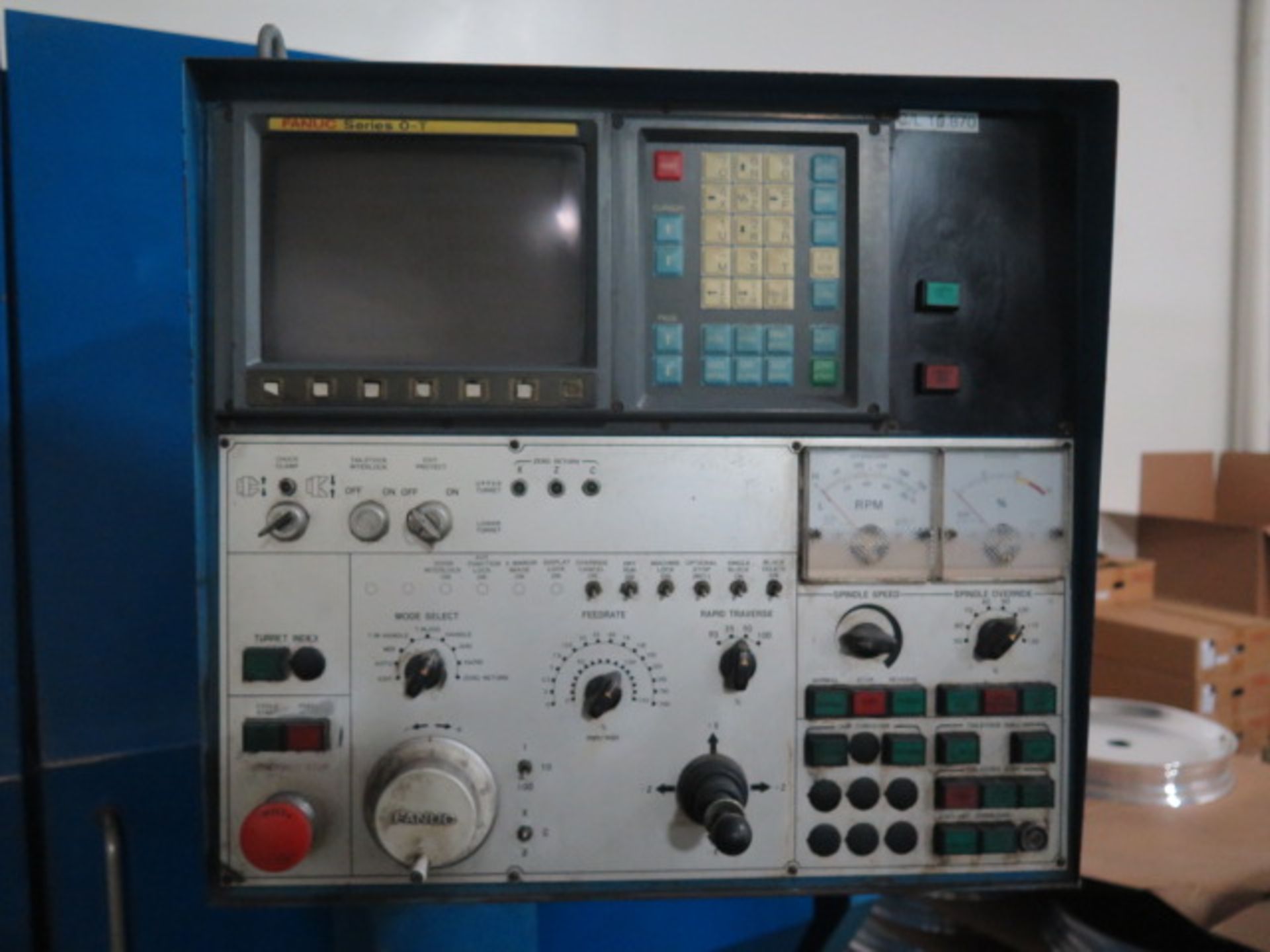 1991 Femco WNCL 35/100 CNC Turning Center s/n 1043 w/ Fanuc Series 0-T Controls, 12-Station - Image 3 of 8