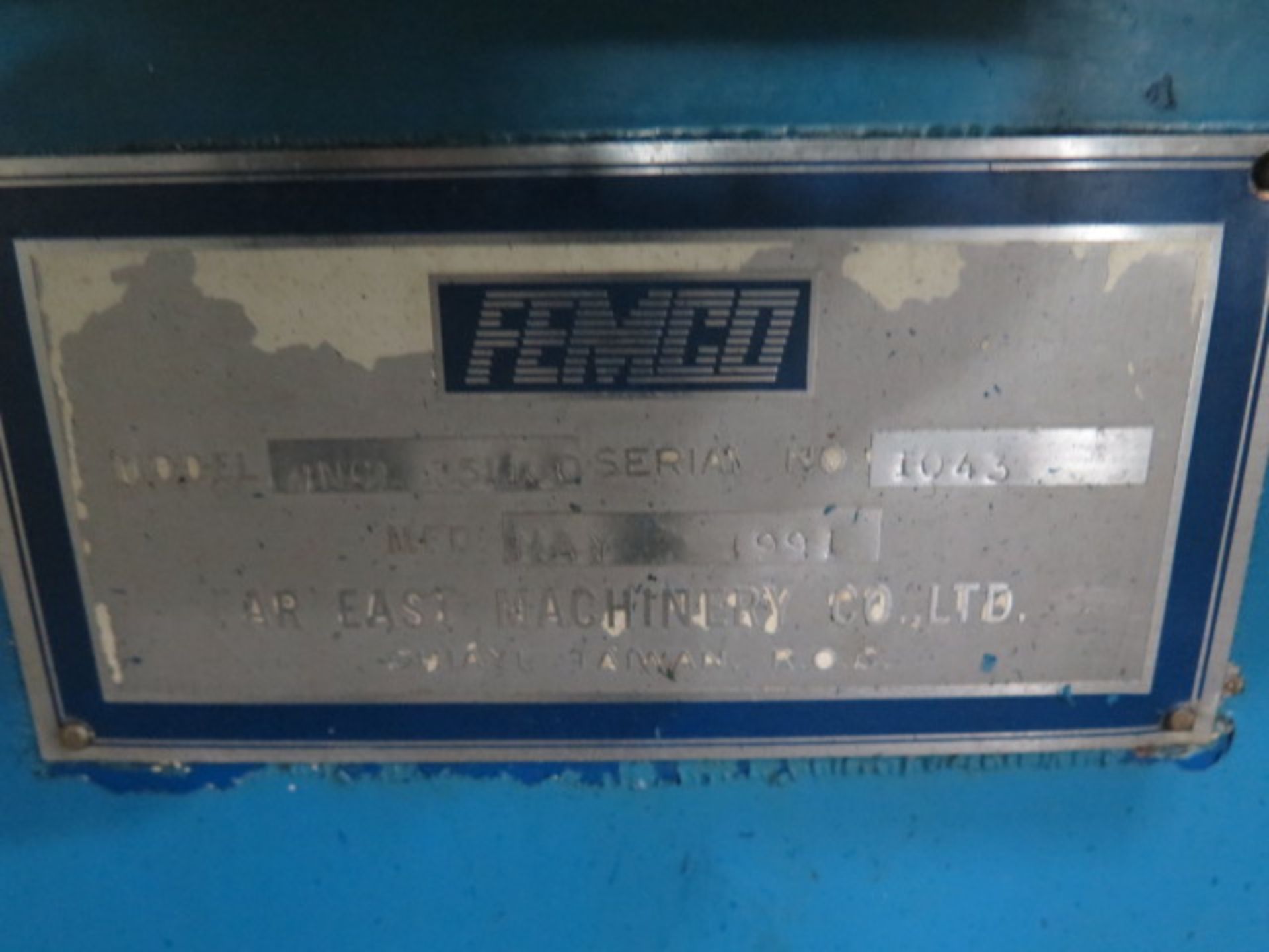 1991 Femco WNCL 35/100 CNC Turning Center s/n 1043 w/ Fanuc Series 0-T Controls, 12-Station - Image 8 of 8