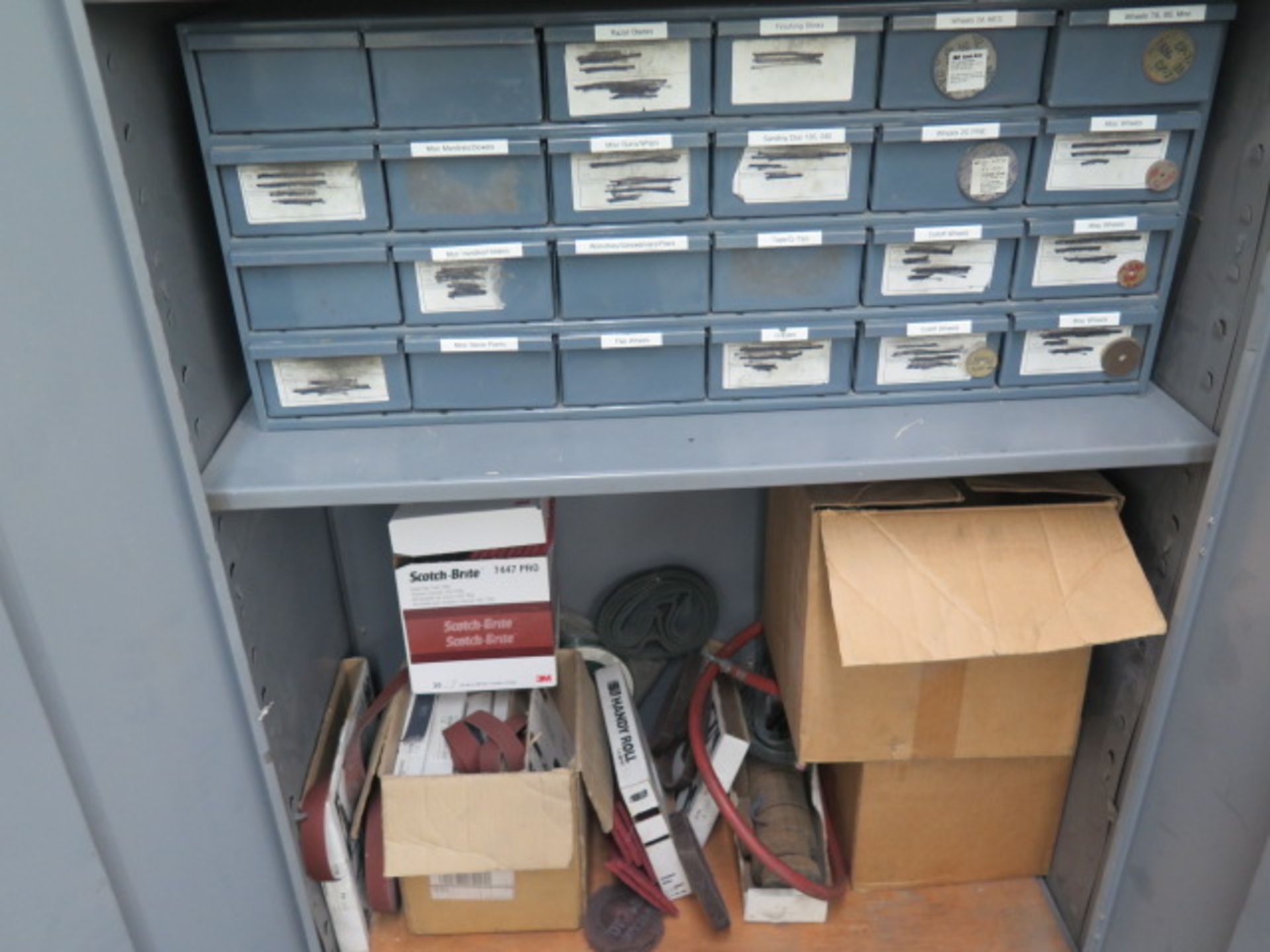 Storage Cabinet w/ Abrasives - Image 4 of 8