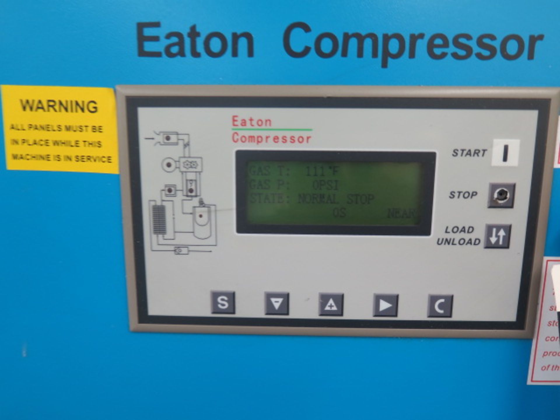 Eaton mdl. EC-SRW3-30HP-DV 30Hp Rotary Screw Air Compressor s/n EC-SRW-090111R w/ Eaton Digital - Image 3 of 6