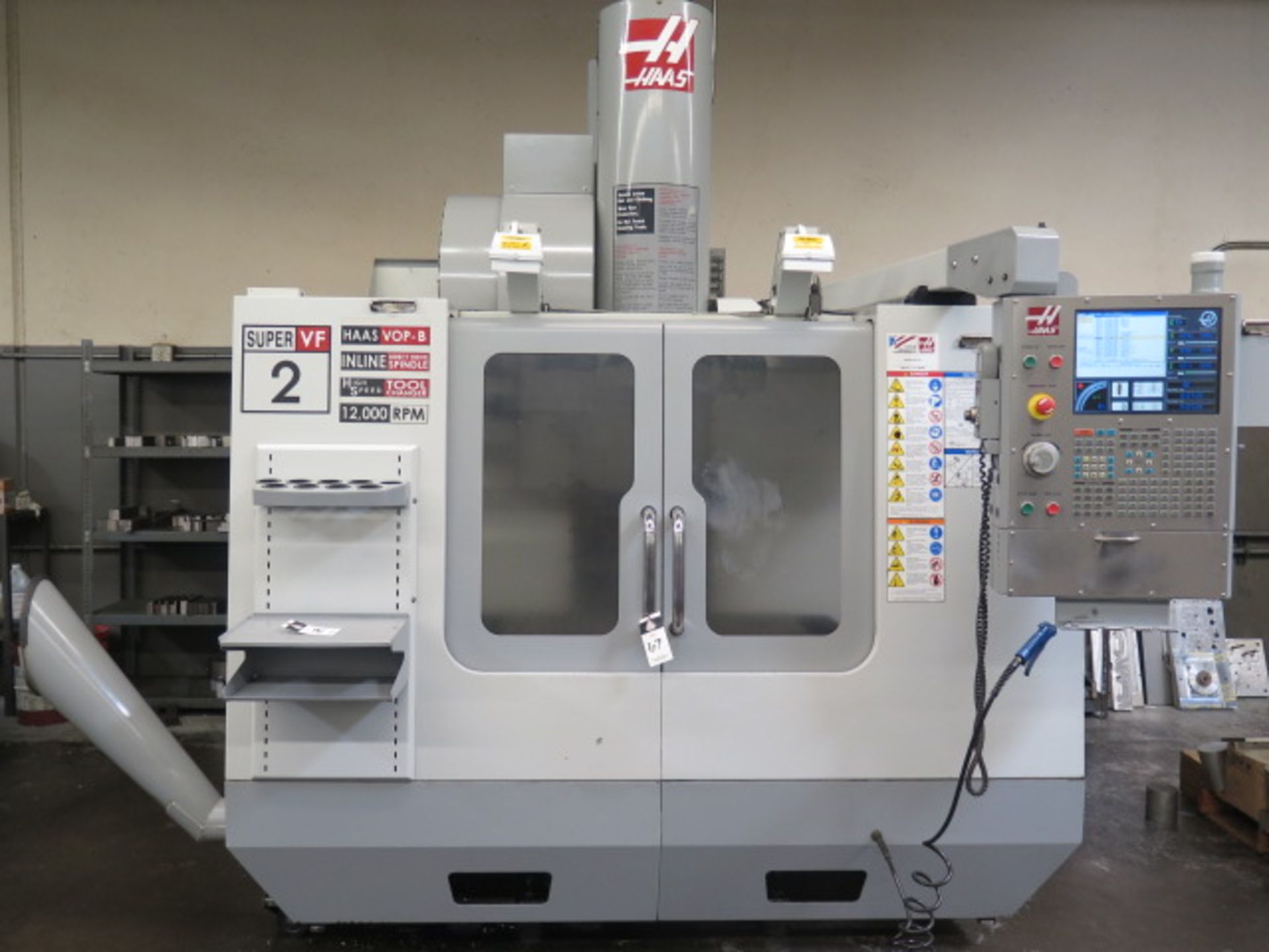 2007 Haas Super VF-2SS 4-Axis CNC Vertical Machining Center s/n 1062226 w/ Haas Controls, 24-Station