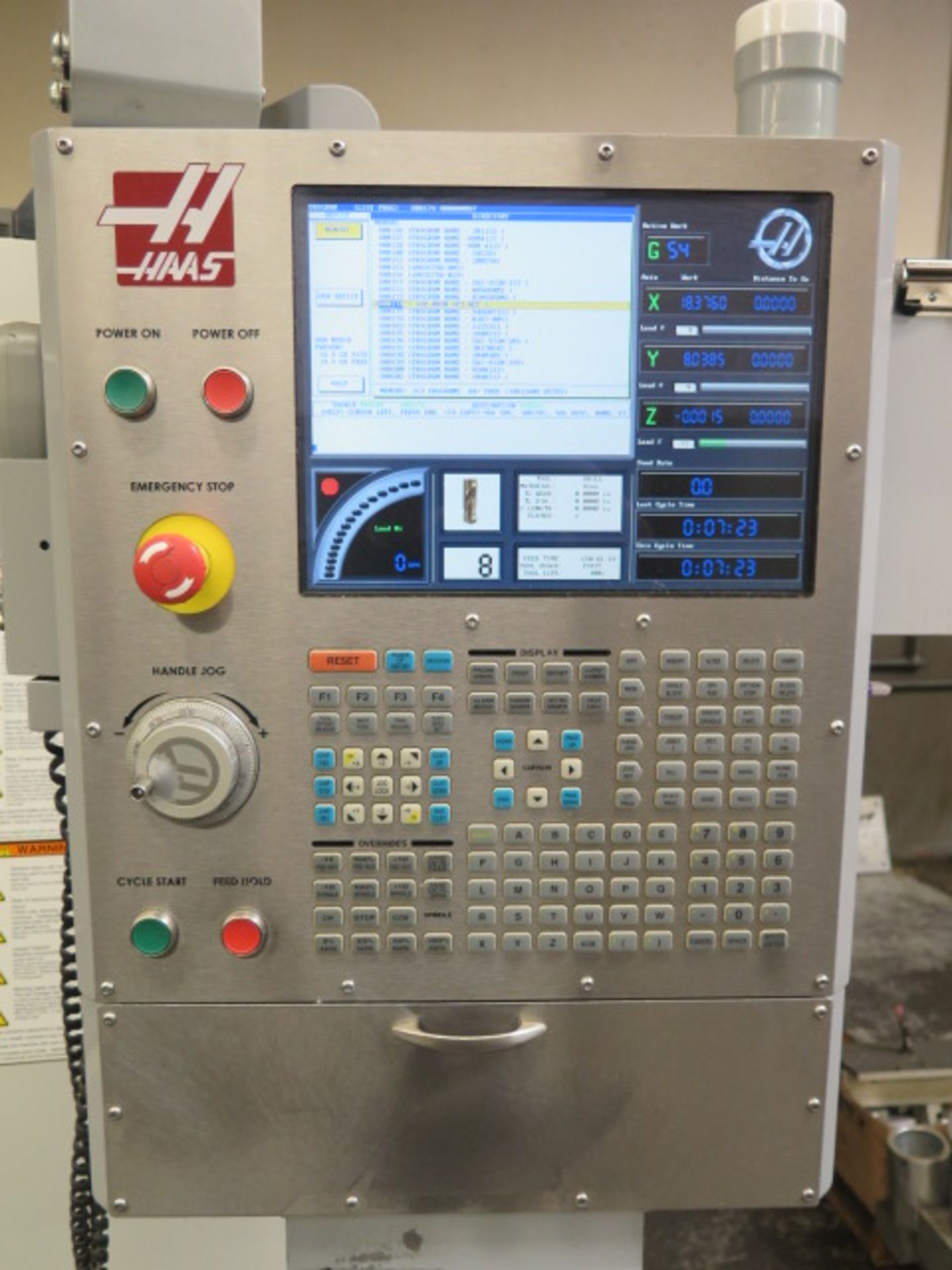 2007 Haas Super VF-2SS 4-Axis CNC Vertical Machining Center s/n 1062226 w/ Haas Controls, 24-Station - Image 9 of 13
