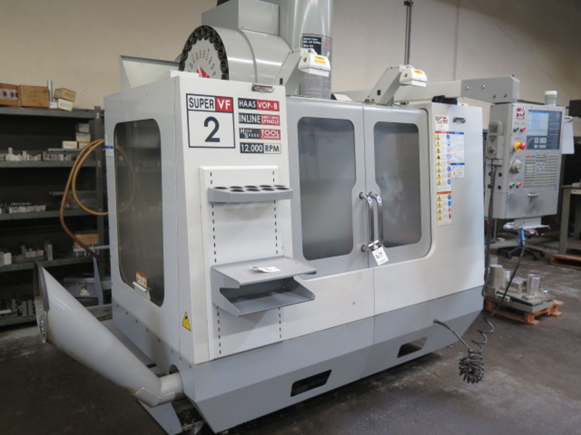 2007 Haas Super VF-2SS 4-Axis CNC Vertical Machining Center s/n 1062226 w/ Haas Controls, 24-Station - Image 2 of 13