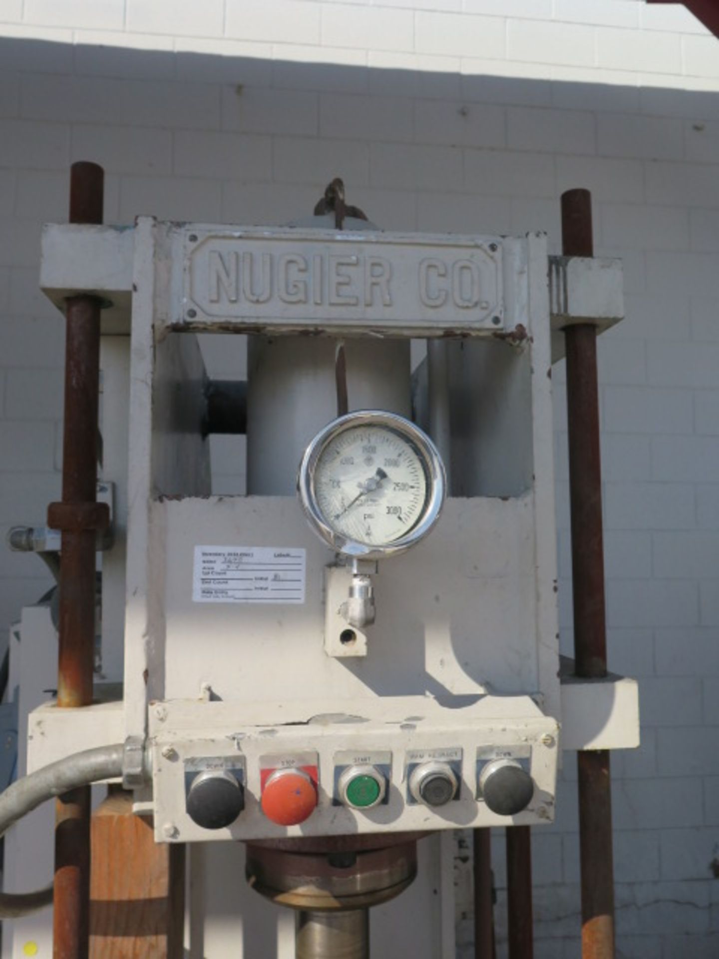 Nugier mdl. C-25 25 Ton Hydraulic C-Frame Press s/n 1182001 w/ 15” x 24” Bolster and Ram Areas - Image 3 of 7