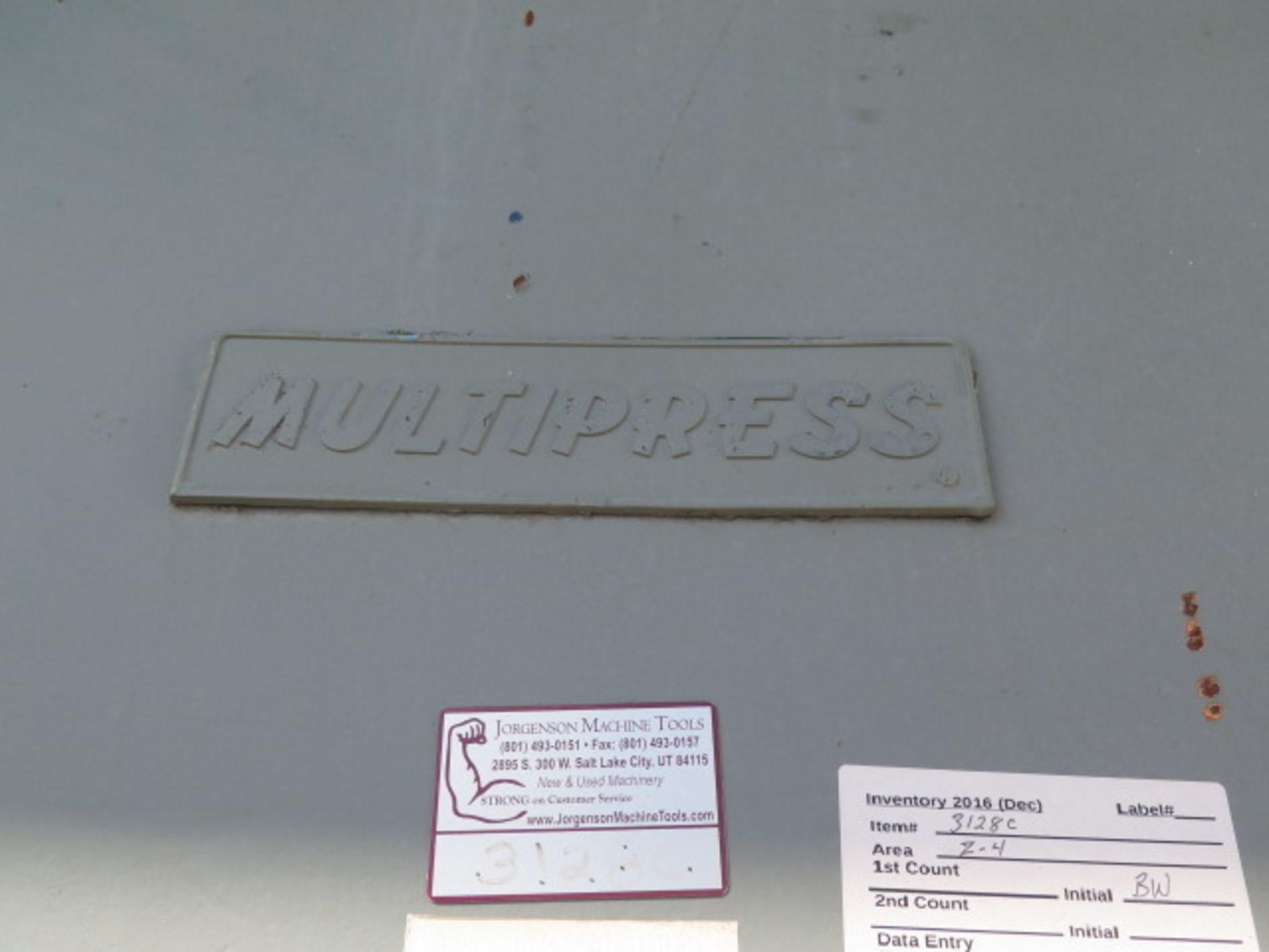 Denison Multipress mdl. FL35-30HC592EHWICR5616 Hydraulic Press s/n 25405 w/ 20” x 30” Bolster - Image 3 of 7