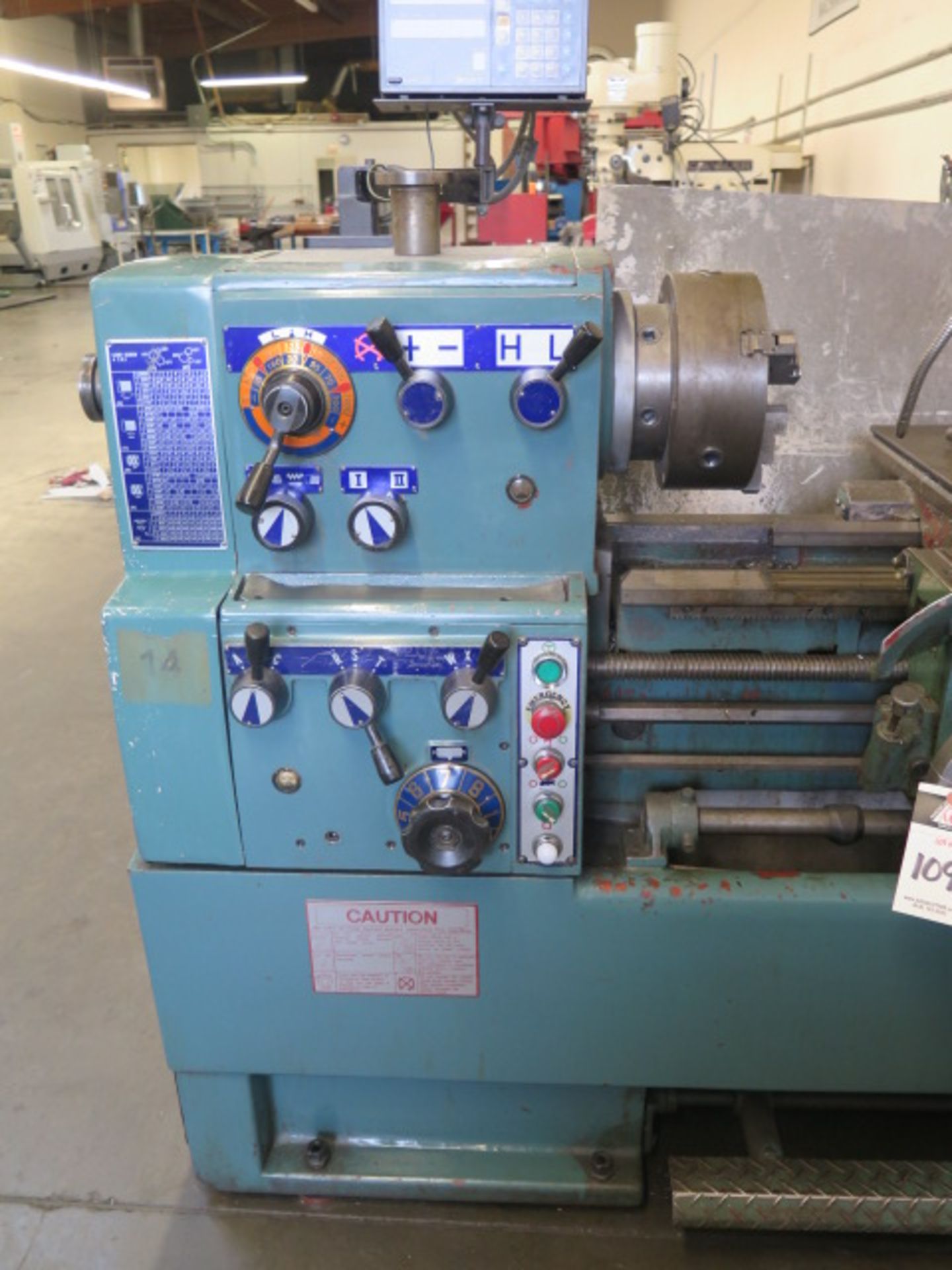 Victor mdl. 1640S 16” x 40” Geared Head Gap Bed Lathe s/n S8405041 w/ Sony LH52 DRO, 30-2000 RPM, - Image 3 of 11