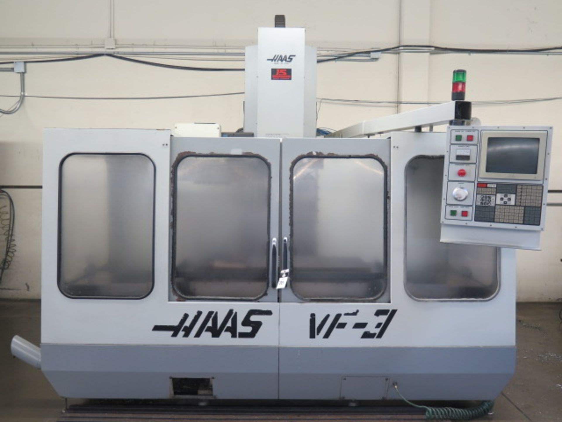 1994 Haas VF-3 4-Axis CNC Vertical Machining Center s/n 83515 w/ Haas Controls, 20-Station ATC, BT-