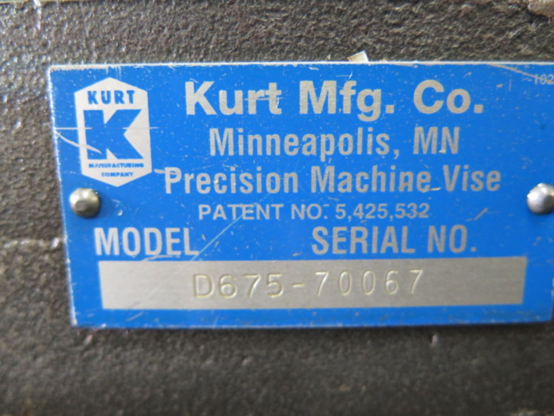 Kurt Matched Set mdl. D675 6" Angle-Lock Vises (2 - Consecutive Serial Numbers) - Image 3 of 5