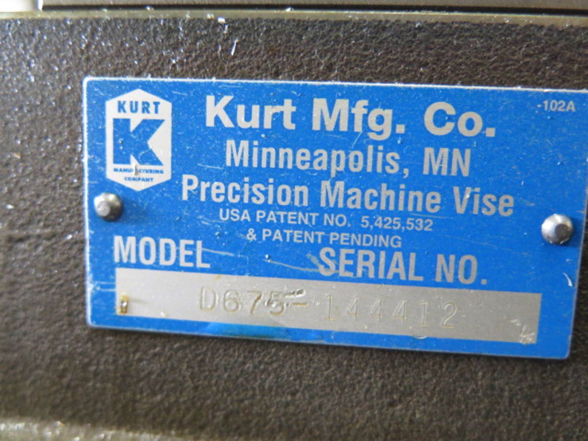 Kurt Matched Set mdl. D675 6" Angle-Lock Vises (2 - Consecutive Serial Numbers) - Image 5 of 5