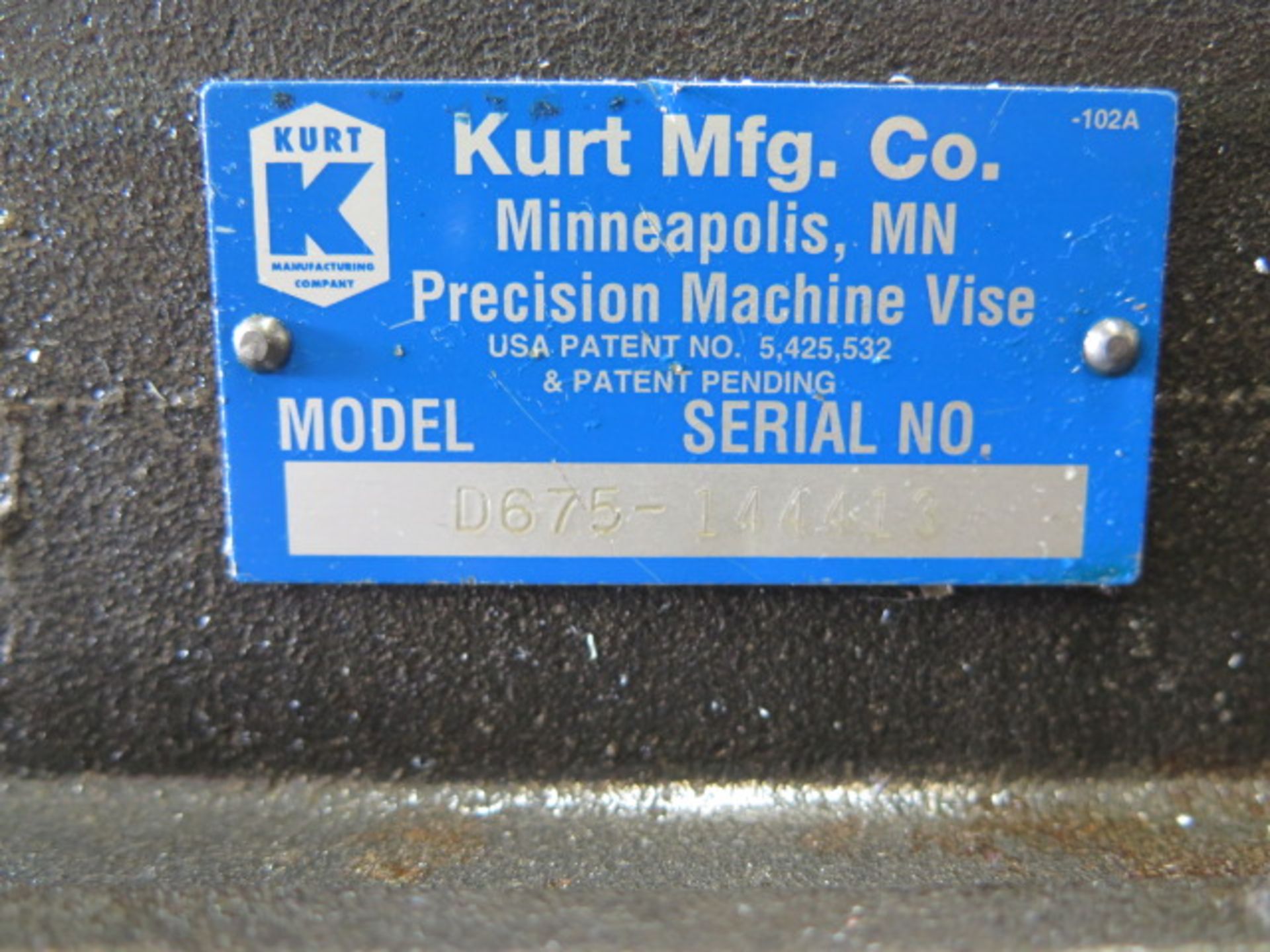 Kurt Matched Set mdl. D675 6" Angle-Lock Vises (2 - Consecutive Serial Numbers) - Image 3 of 5