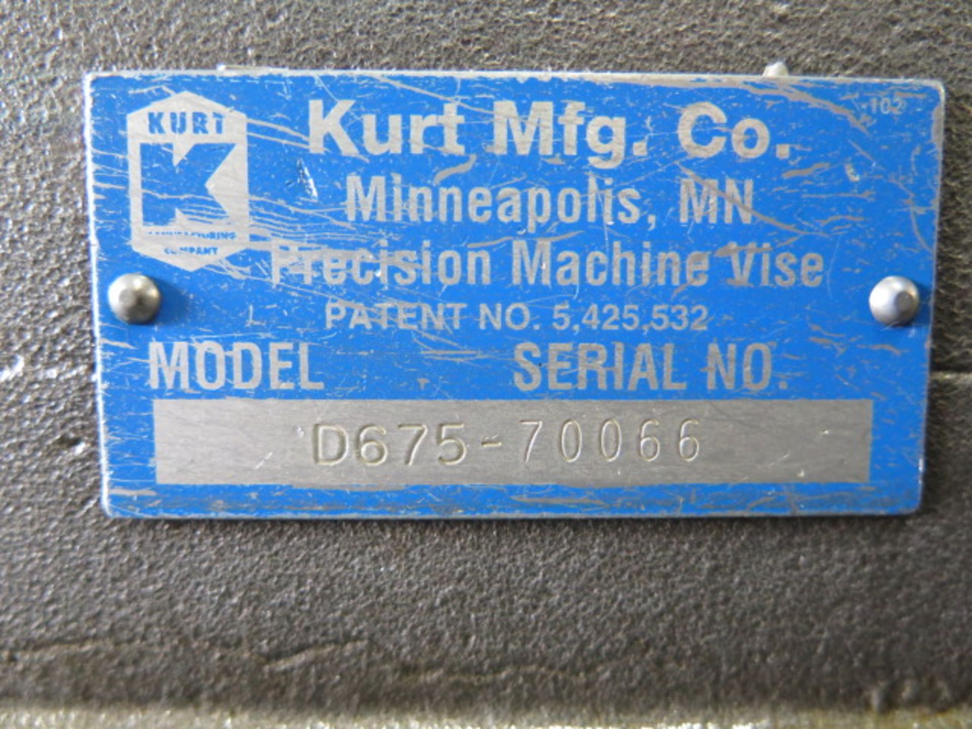 Kurt Matched Set mdl. D675 6" Angle-Lock Vises (2 - Consecutive Serial Numbers) - Image 5 of 5