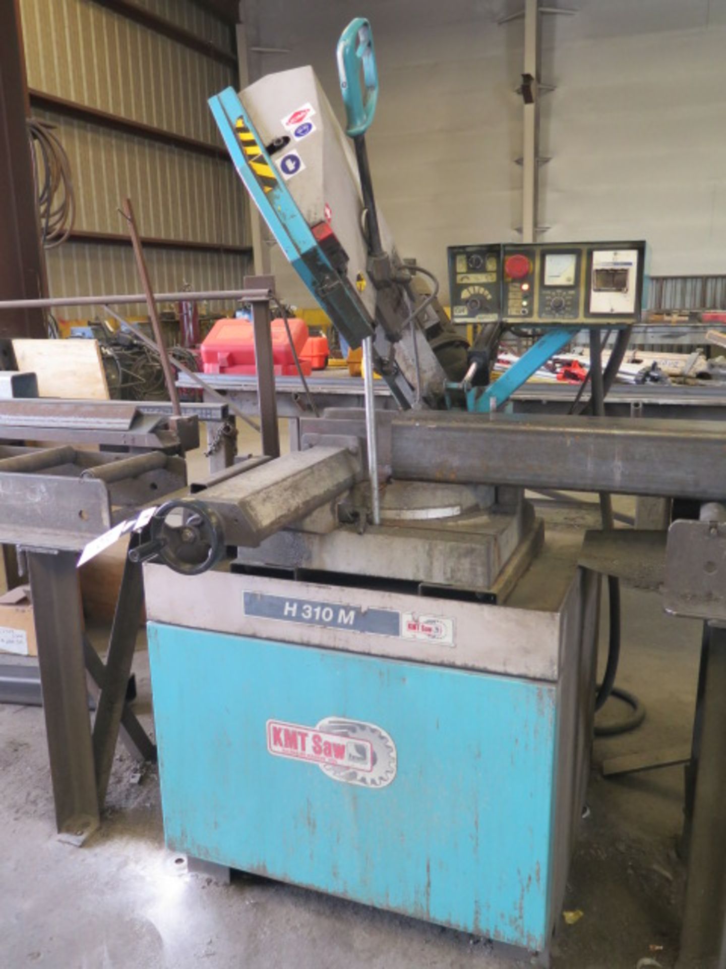 2007 KMT Kalamazoo mdl. H310M 10” Horizontal Miter Band Saw s/n 070606001 w/ GH Autocut Controls,