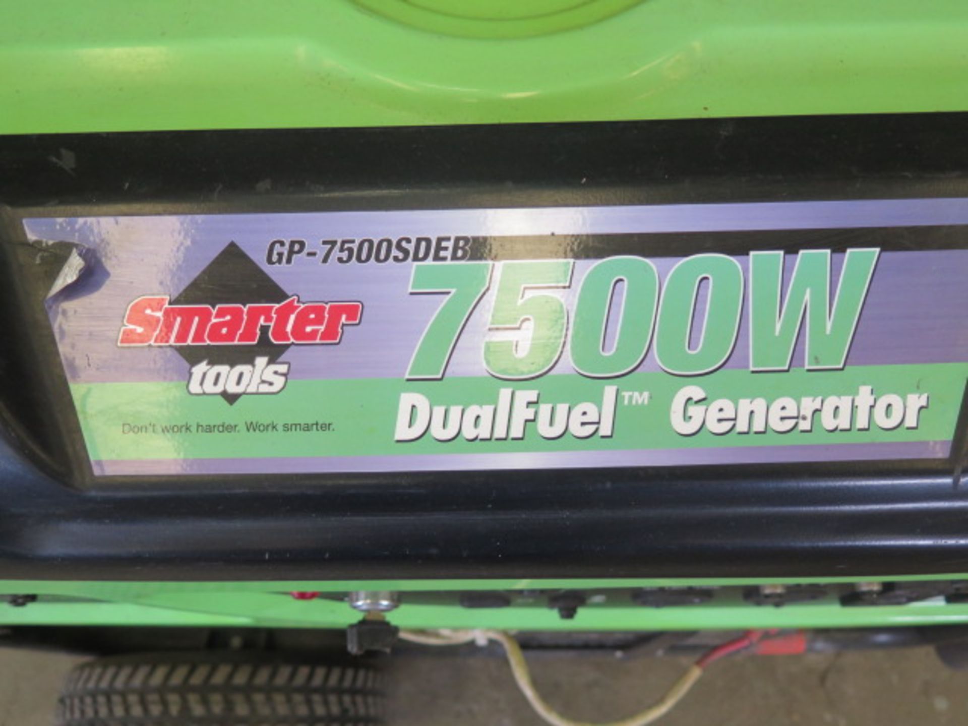 Smarter Tools mdl. GP-7500SDEB 7500 Watt Dual Fuel (Gasoline/Propane) Generator - Image 3 of 3