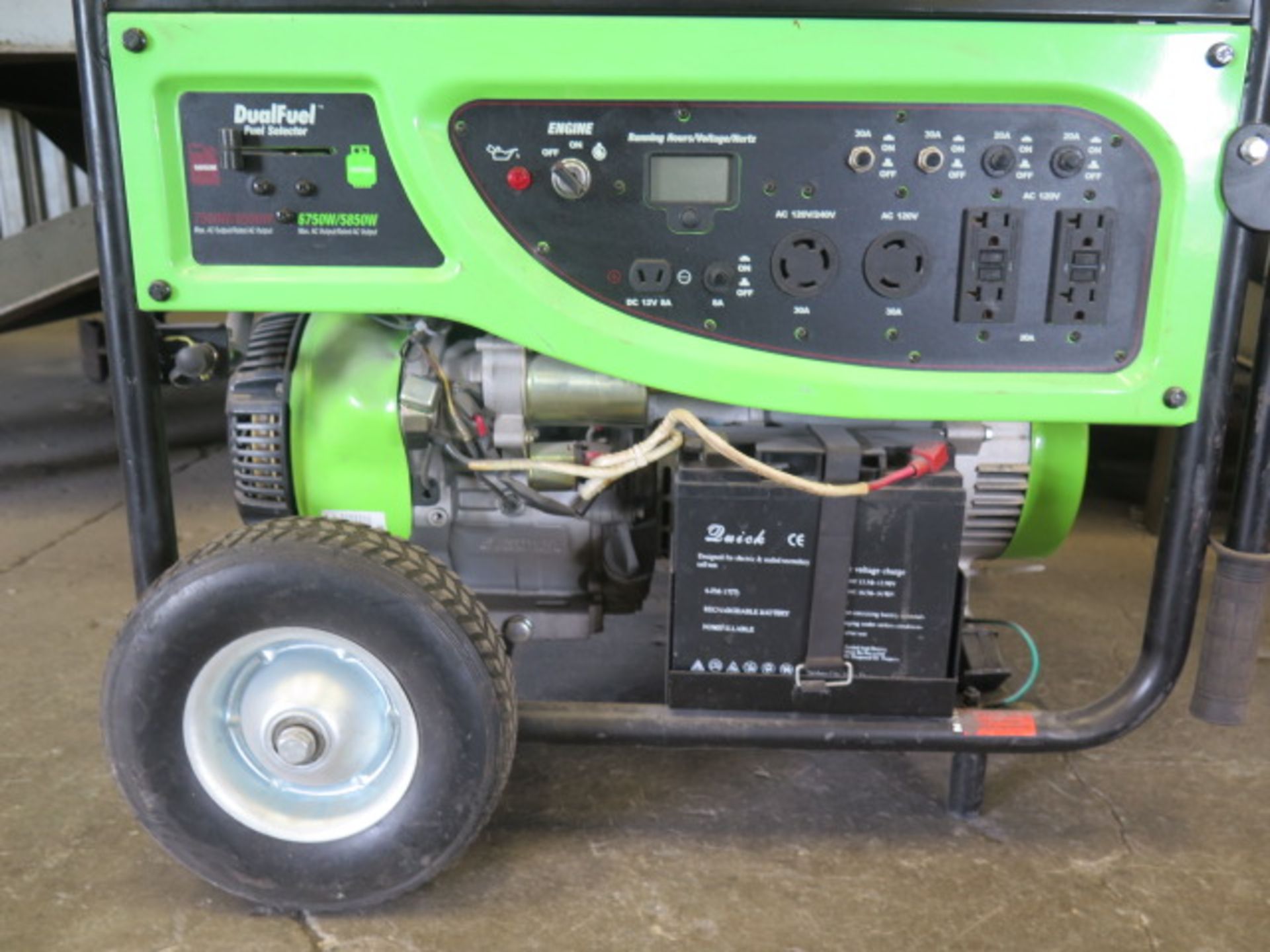 Smarter Tools mdl. GP-7500SDEB 7500 Watt Dual Fuel (Gasoline/Propane) Generator - Image 2 of 3