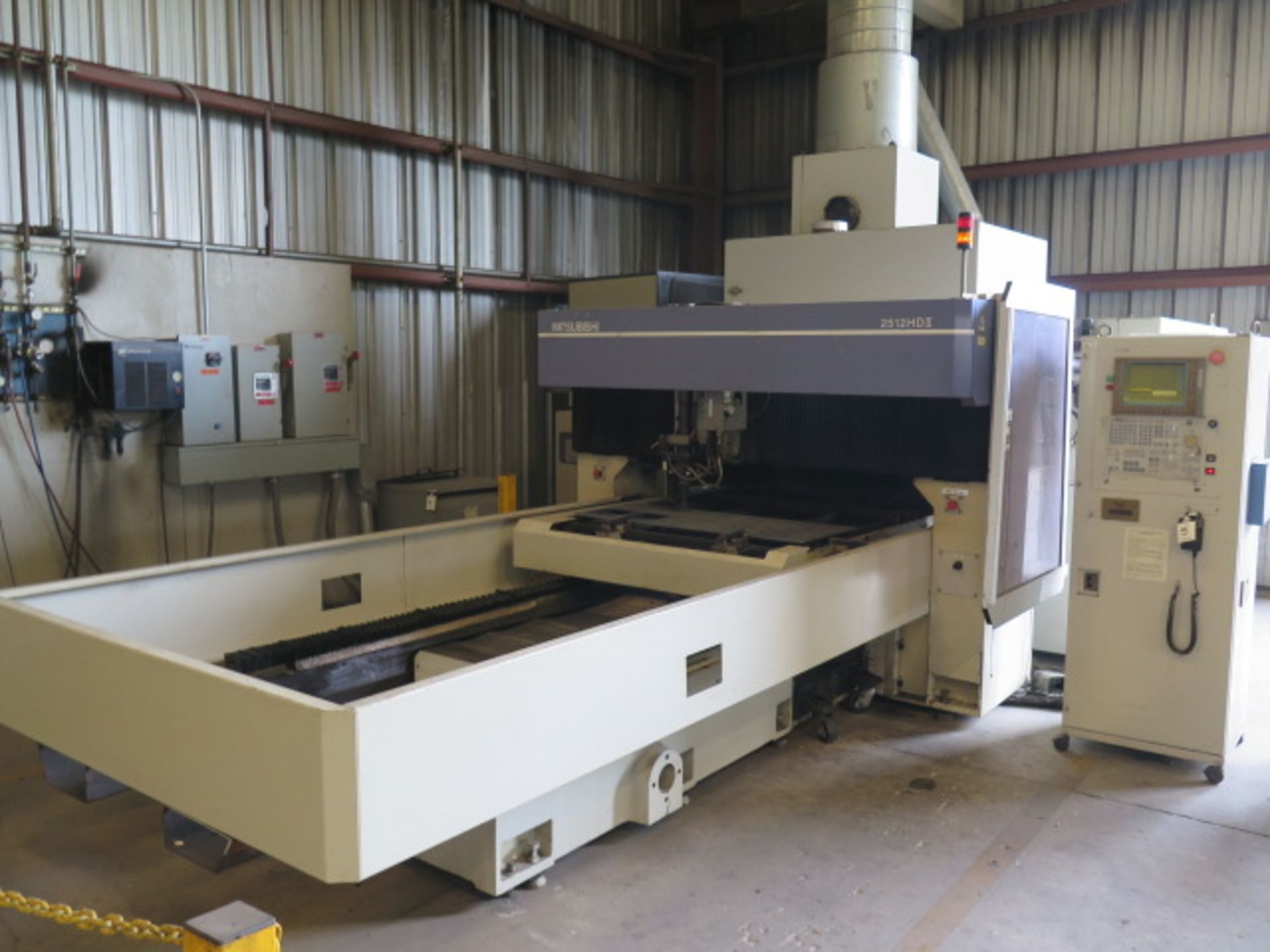 2000 Mitsubishi 2512 HDII 3000 Watt CNC Laser Contour Machine s/n 6025HDII046 w/ Mitsubishi LC20B