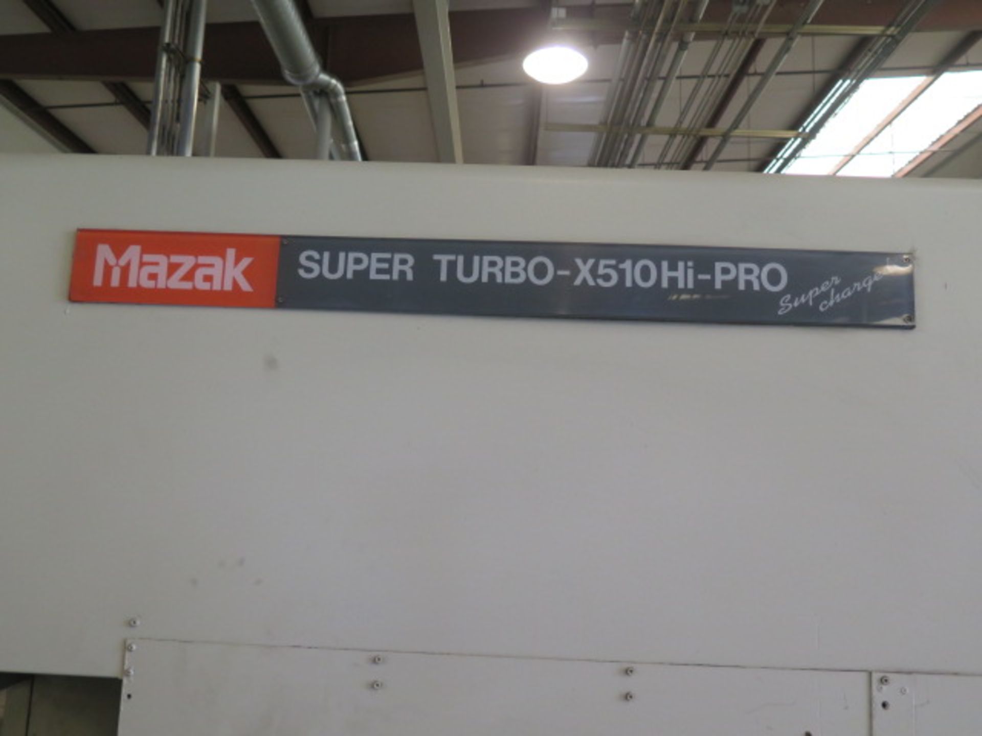 1995 Mazak Super Turbo-X510 Hi-PRO Super Charged 2000 Watt CNC Laser Contour Machine s/n 115576 w/ - Image 4 of 15