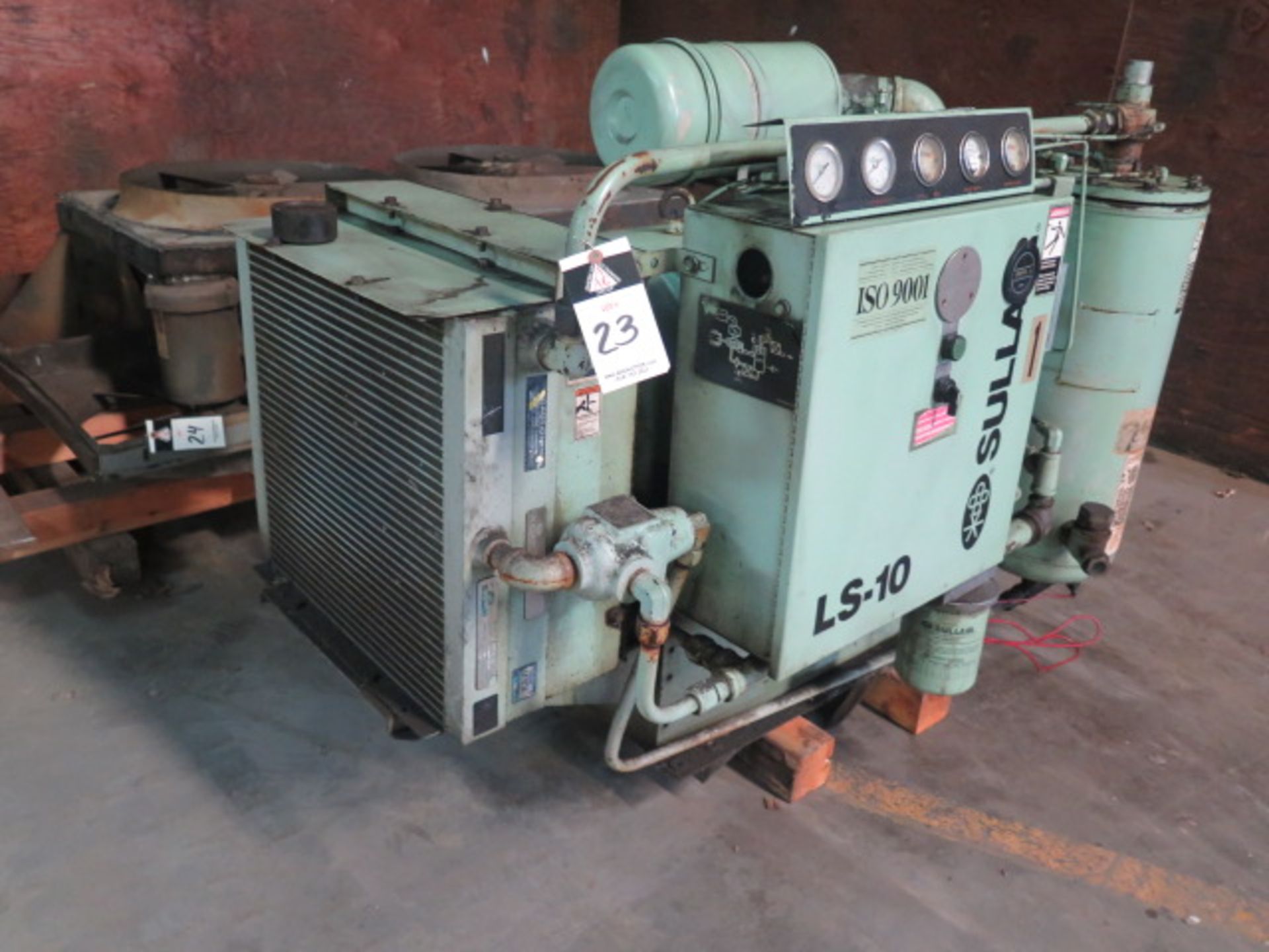 Sullair LS-10 40Hp Rotary Vane Air Compressor (NEEDS MAIN SEAL) w/ 4327 Hours - Image 2 of 7