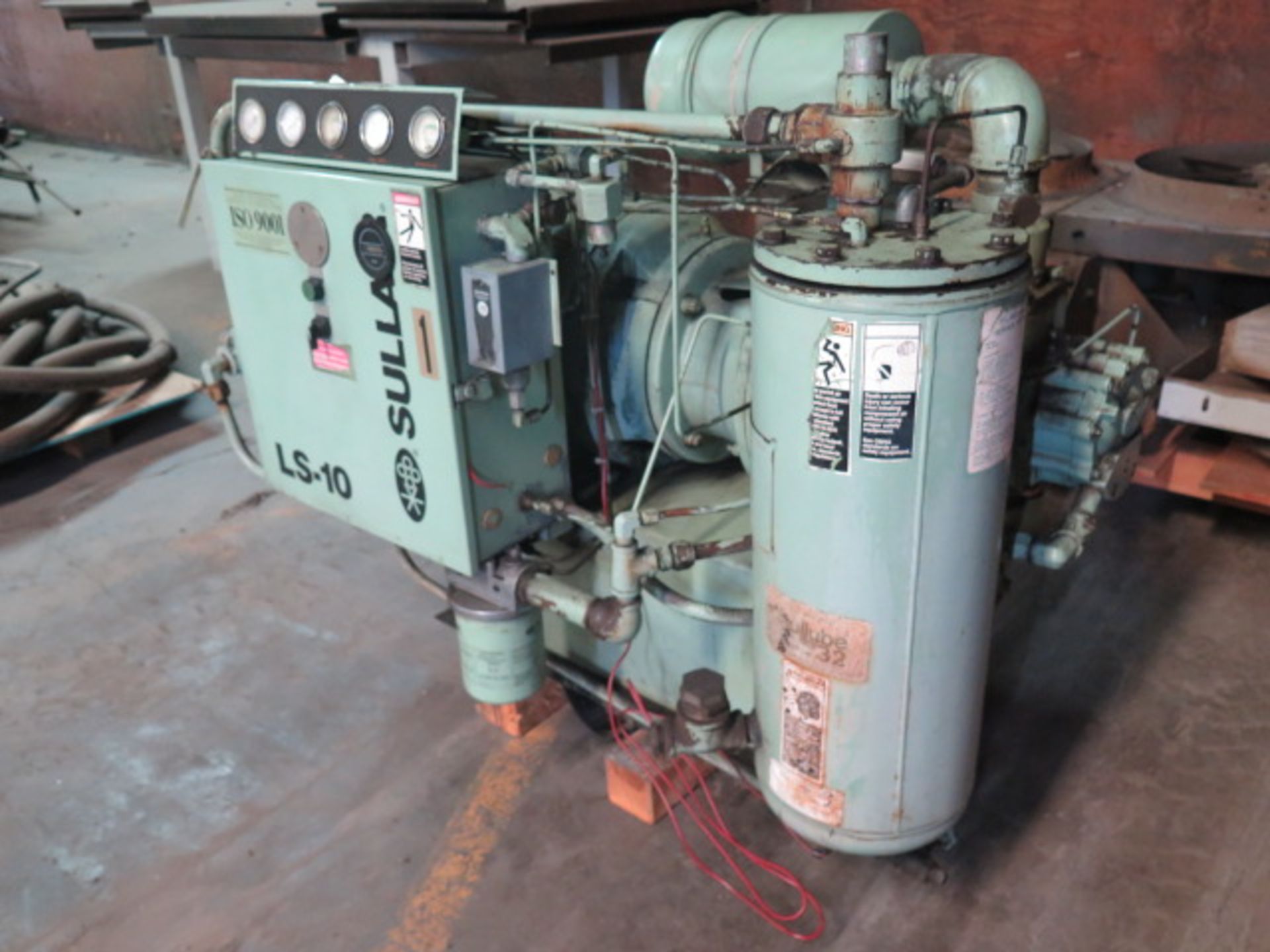 Sullair LS-10 40Hp Rotary Vane Air Compressor (NEEDS MAIN SEAL) w/ 4327 Hours - Image 3 of 7